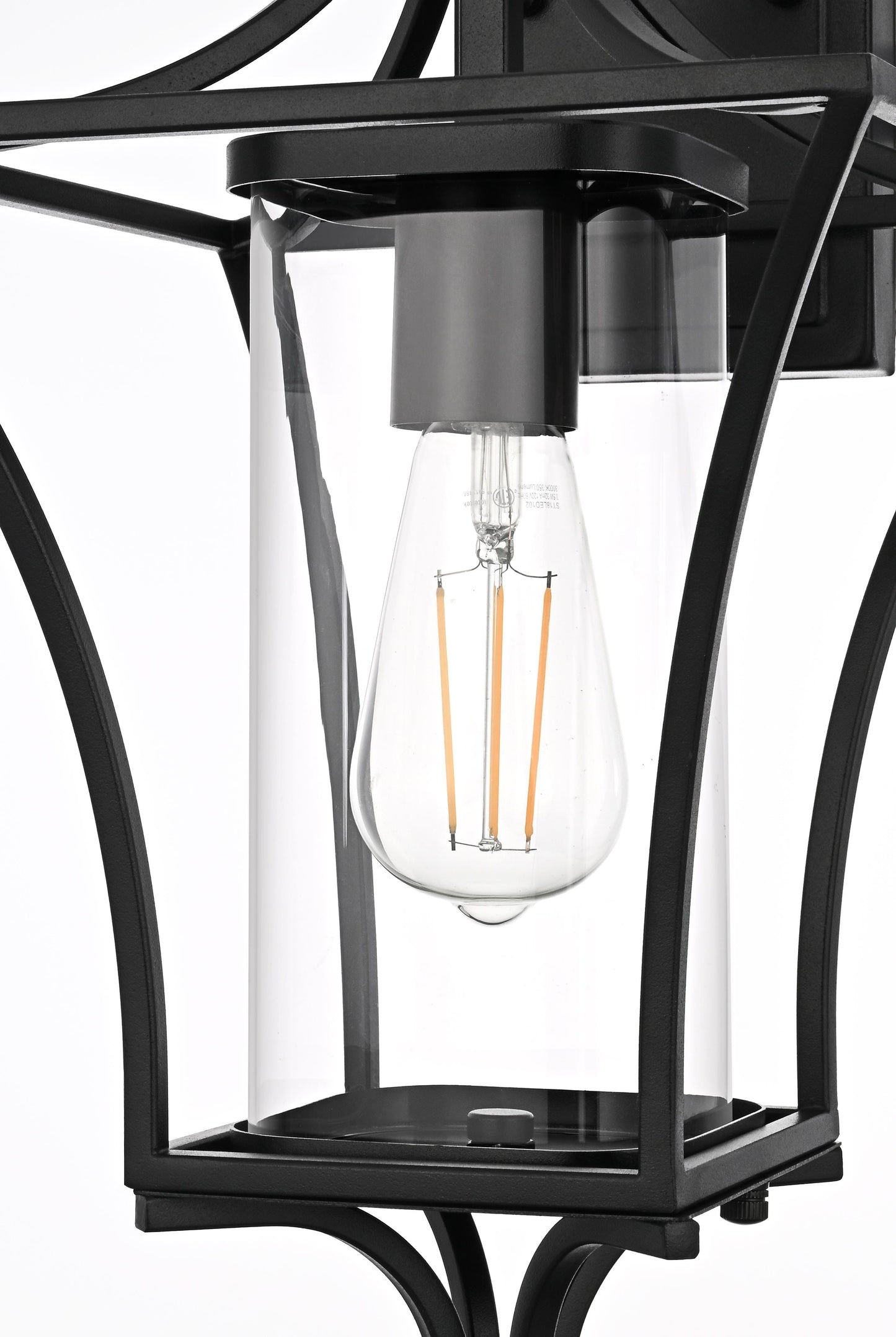 Belgrade 9.5 inch Outdoor Wall sconce in Black