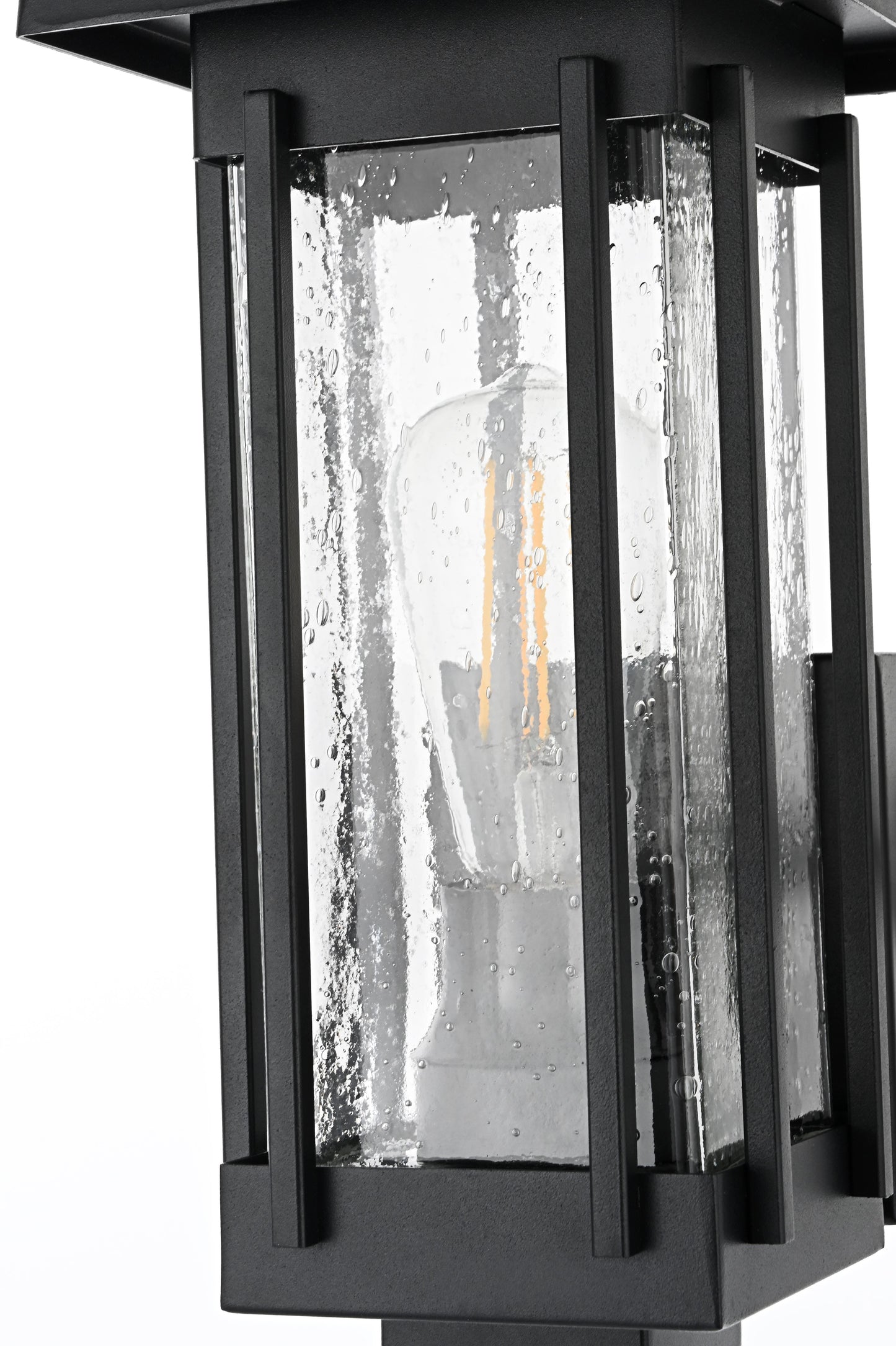 Melvale 6.5 Inch Outdoor Wall Sconce in Black