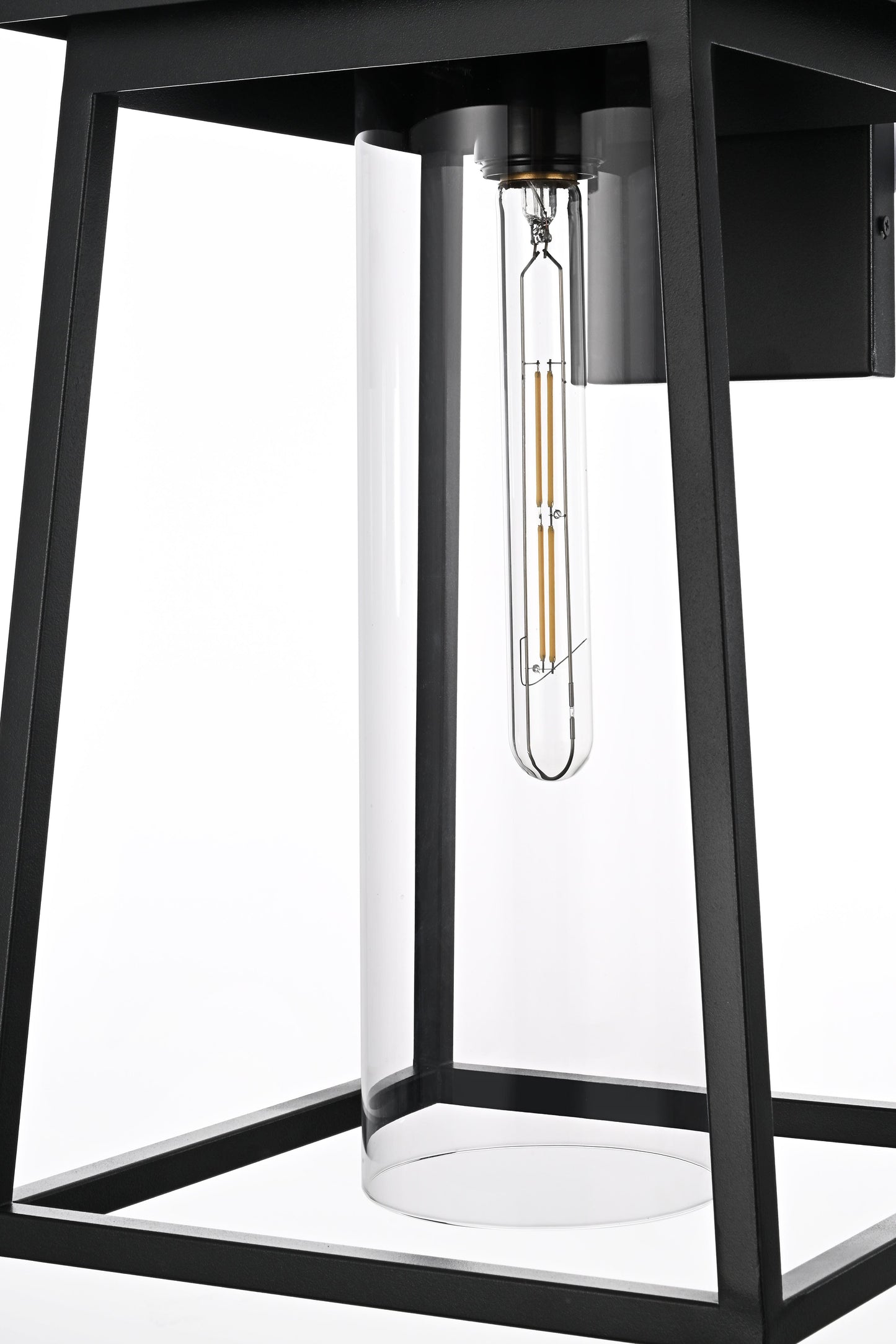 Lambert 11 inch Outdoor Wall sconce in Black