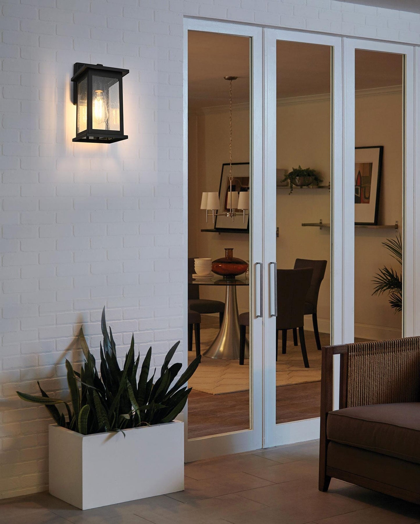 Ringgold 6 Inch Outdoor Wall Sconce in Black