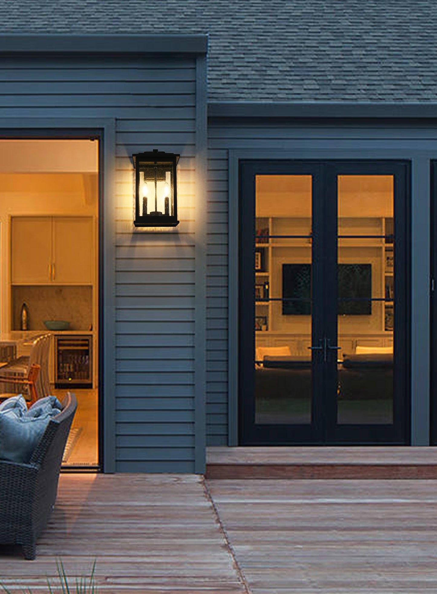 Ringgold 8.5 inch Outdoor Wall sconce in Black