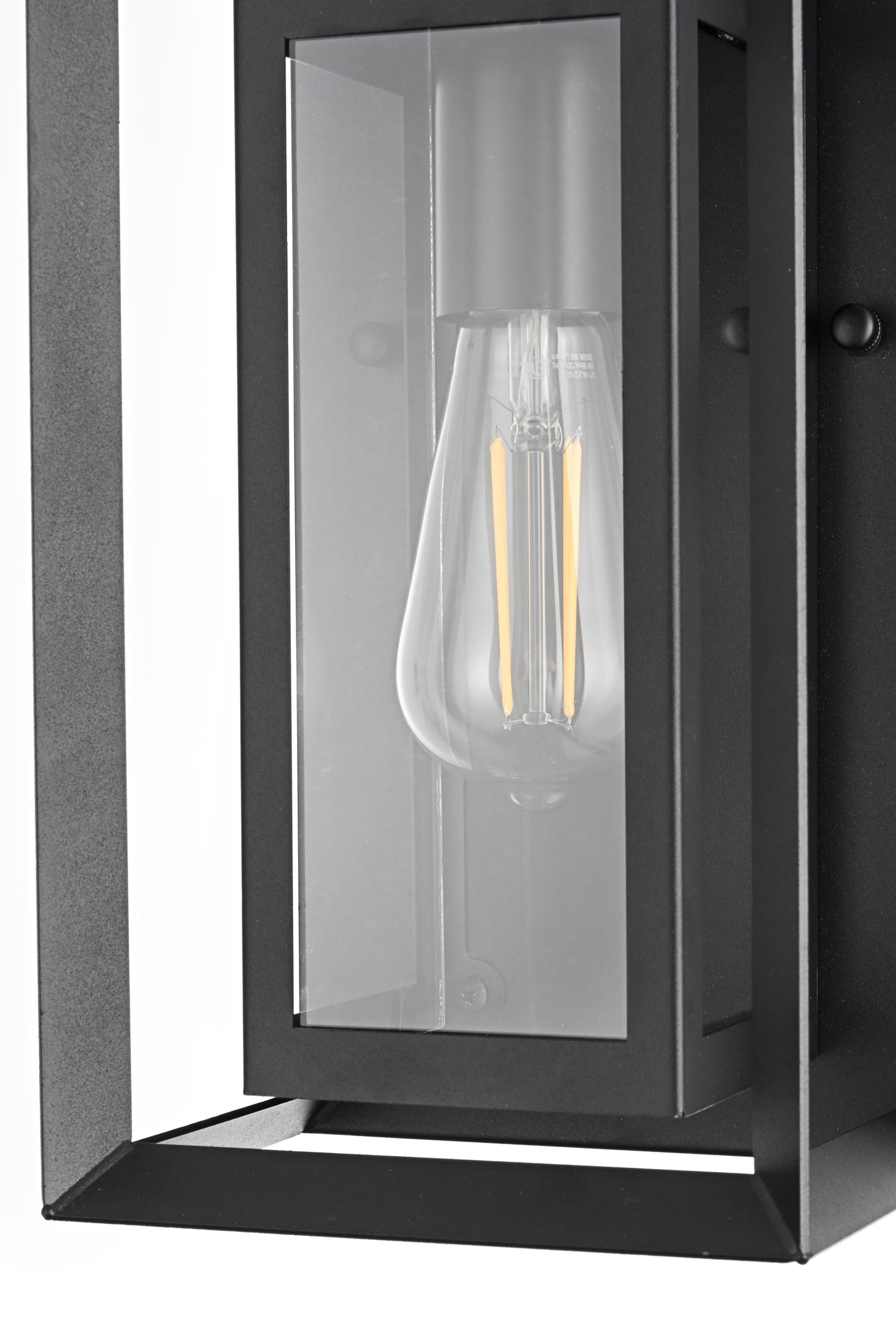 Etting 7 Inch Outdoor Wall Sconce in Black