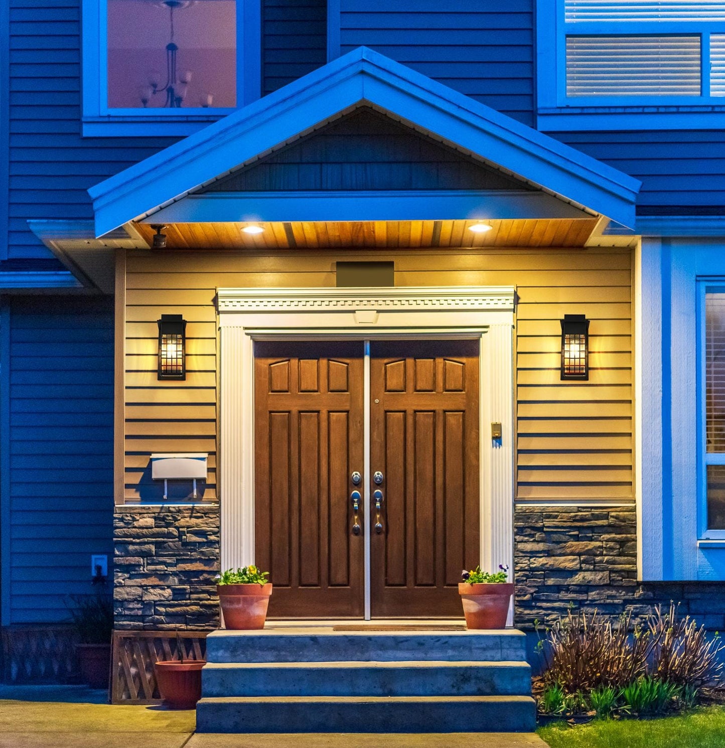 Palmer 7 Inch Outdoor Wall Sconce in Black