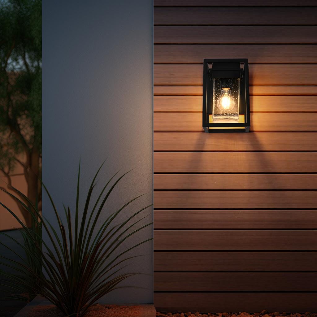 Morse 6 Inch Outdoor Wall Sconce in Black