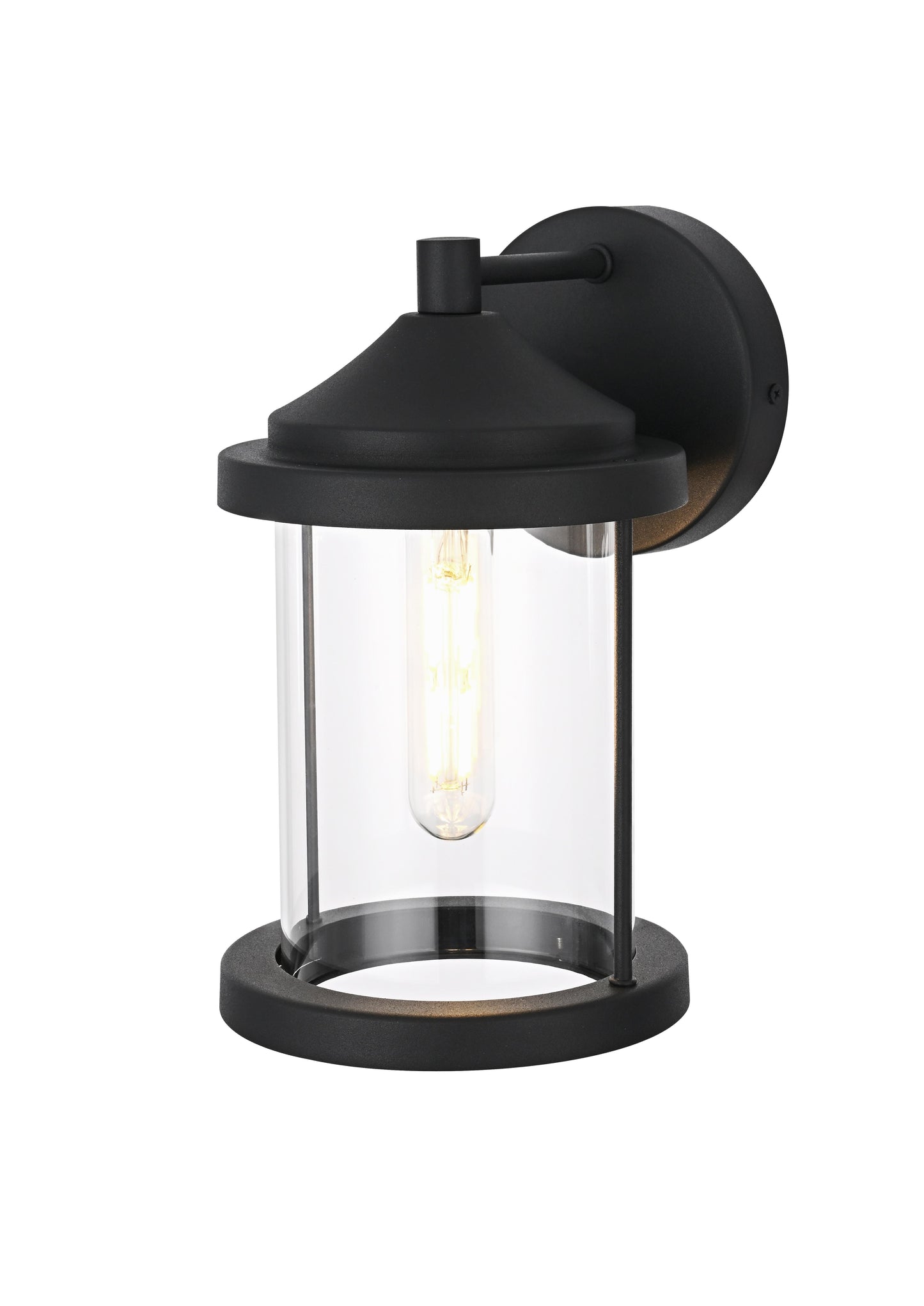 Roy 6 inch Outdoor Wall Sconce in Black