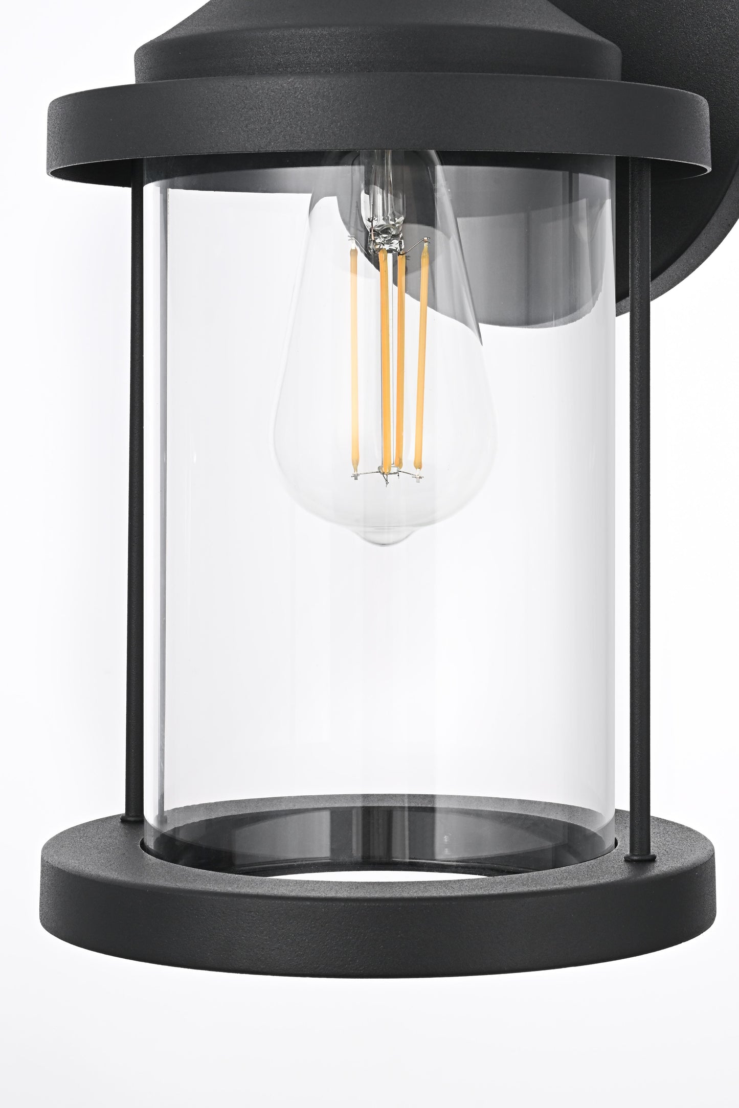 Roy 7 inch Outdoor Wall Sconce in Black