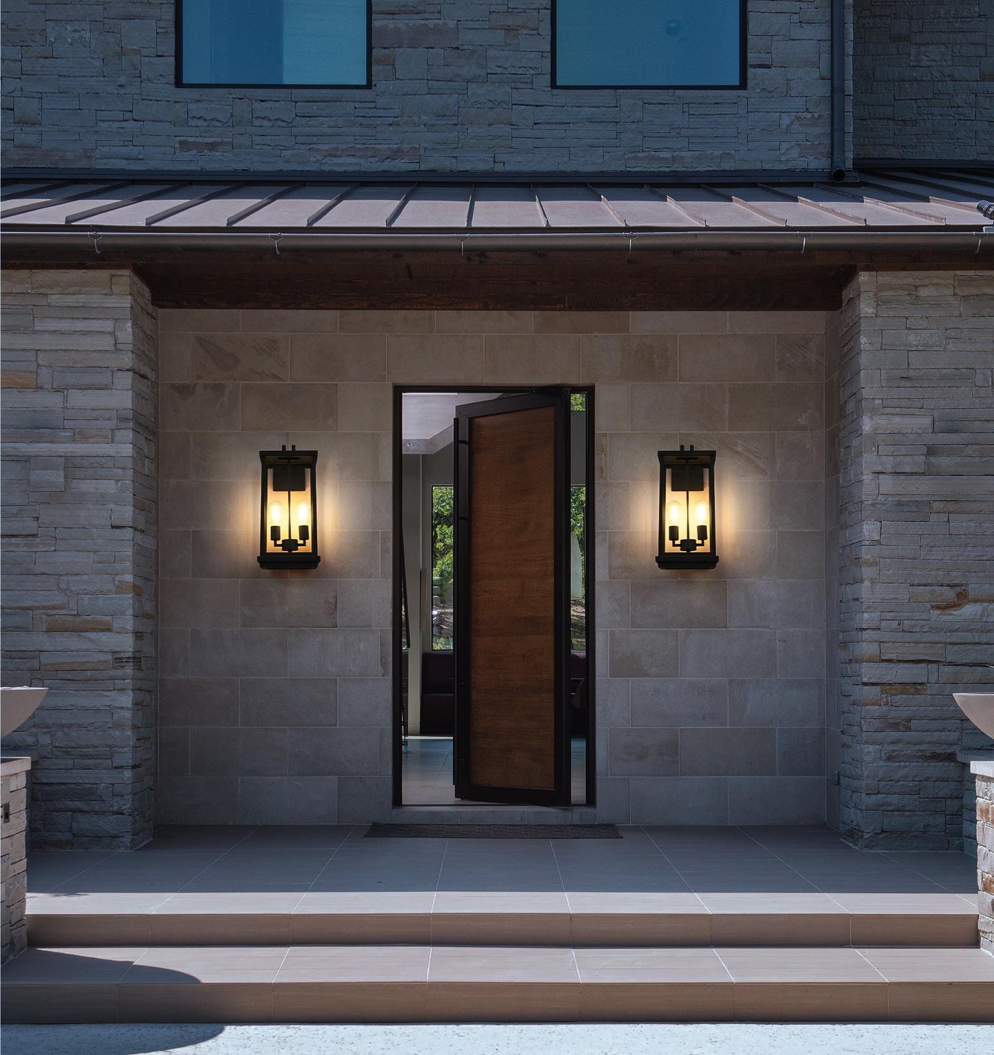 Theodore 9 inch Outdoor Wall Sconce in Black