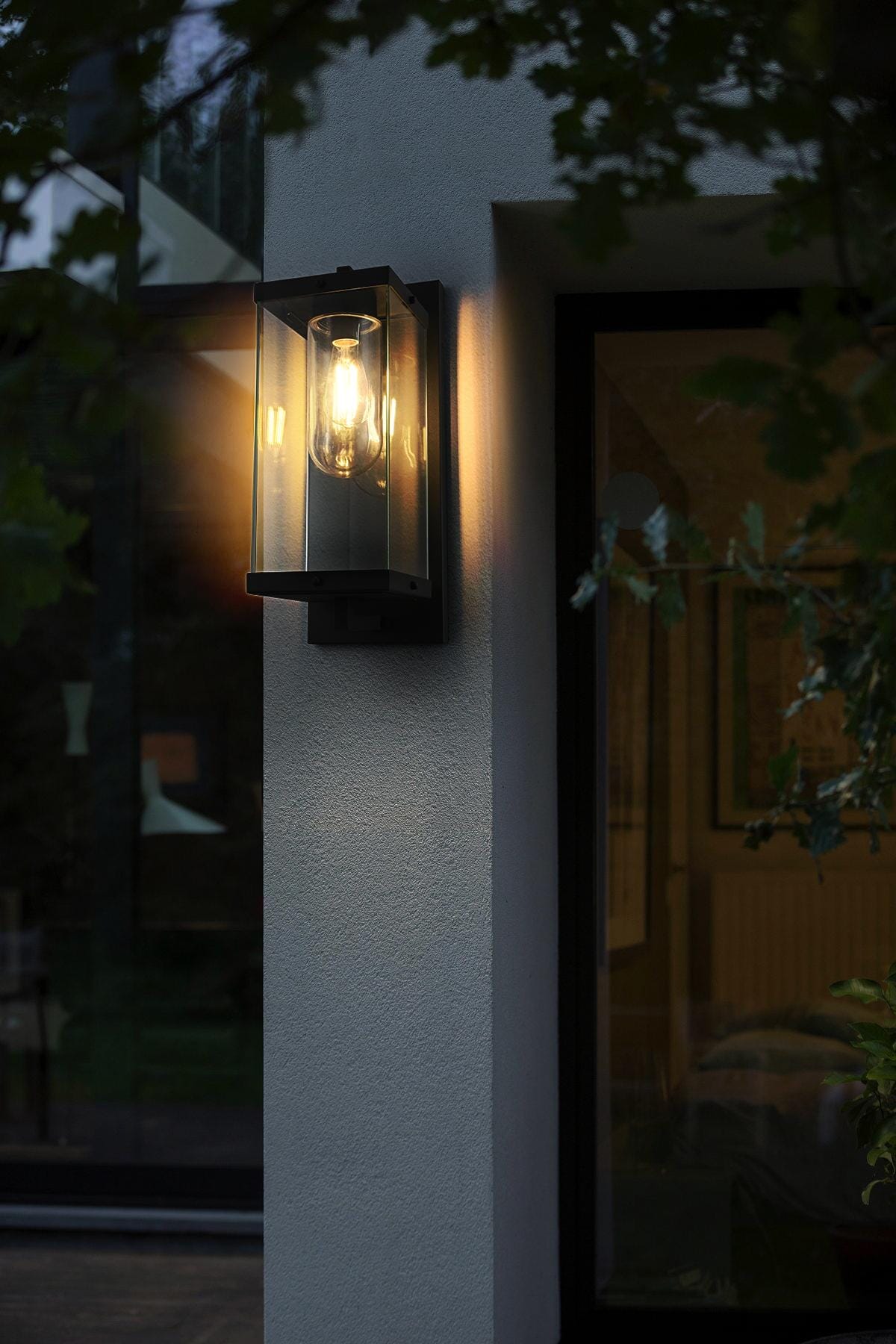 Keaton 8 inch Outdoor Wall Sconce in Black