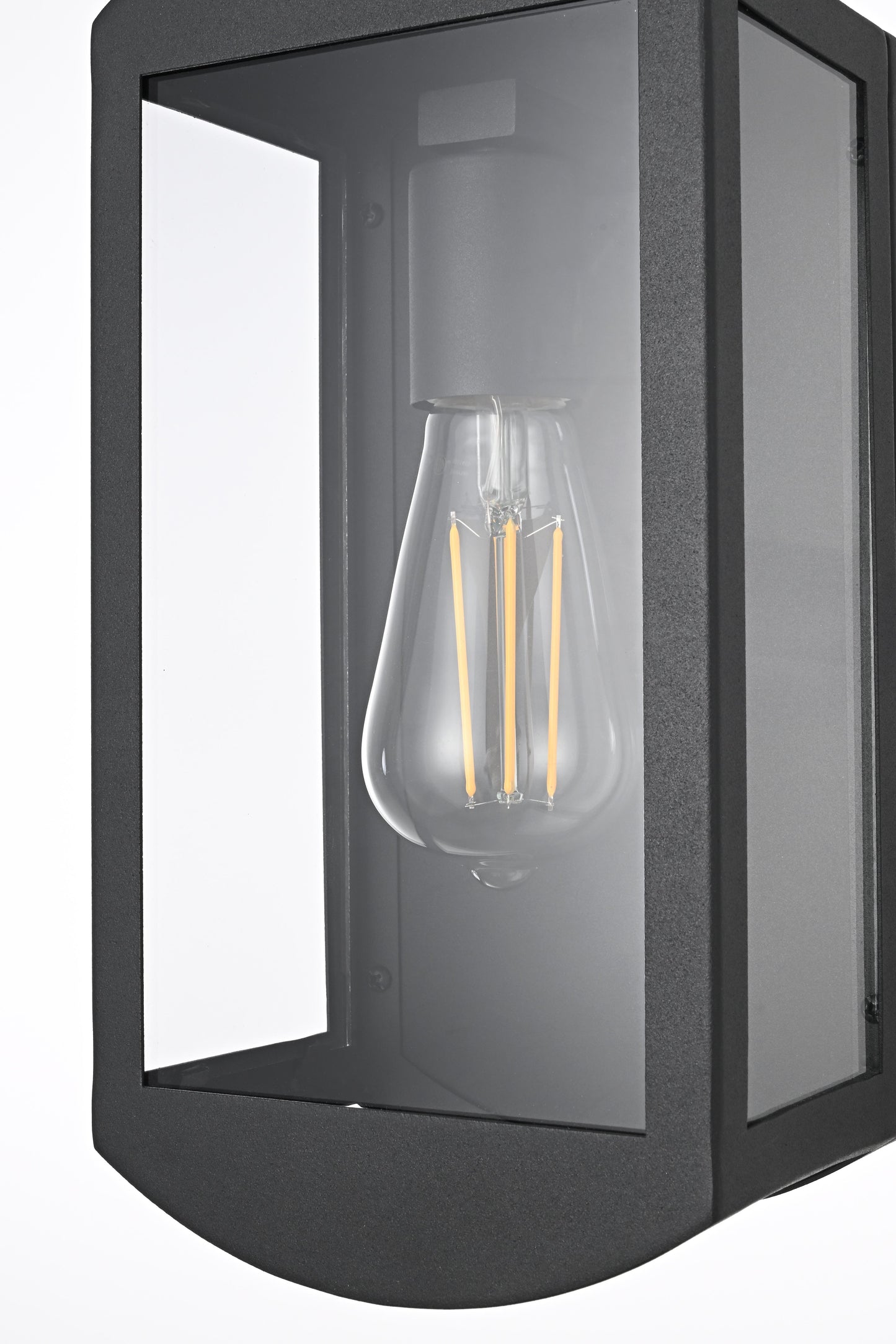 Miles 6 inch Outdoor Wall Sconce in Black