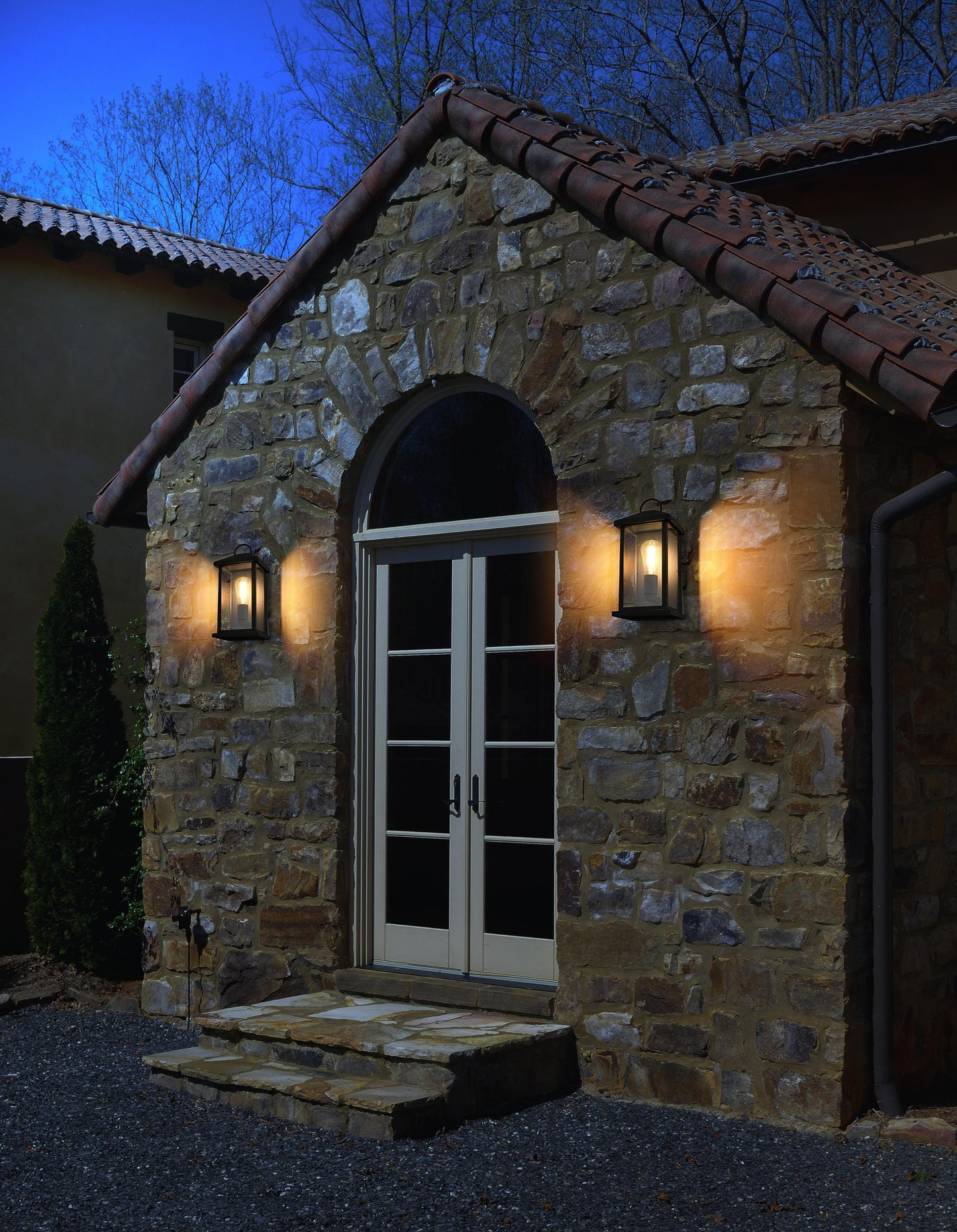 Neil 7 inch Outdoor Wall Sconce in Black