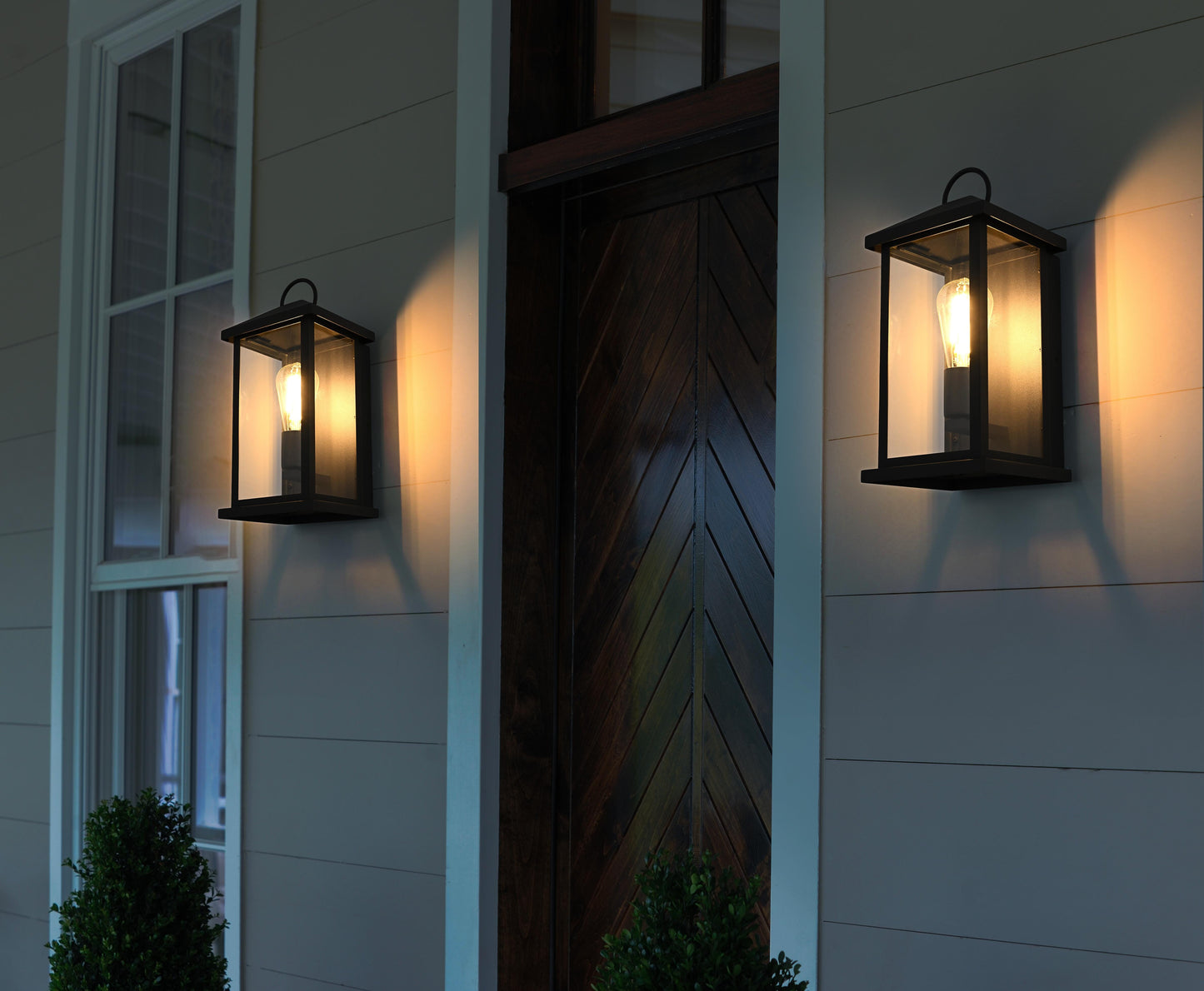 Neil 7 inch Outdoor Wall Sconce in Black