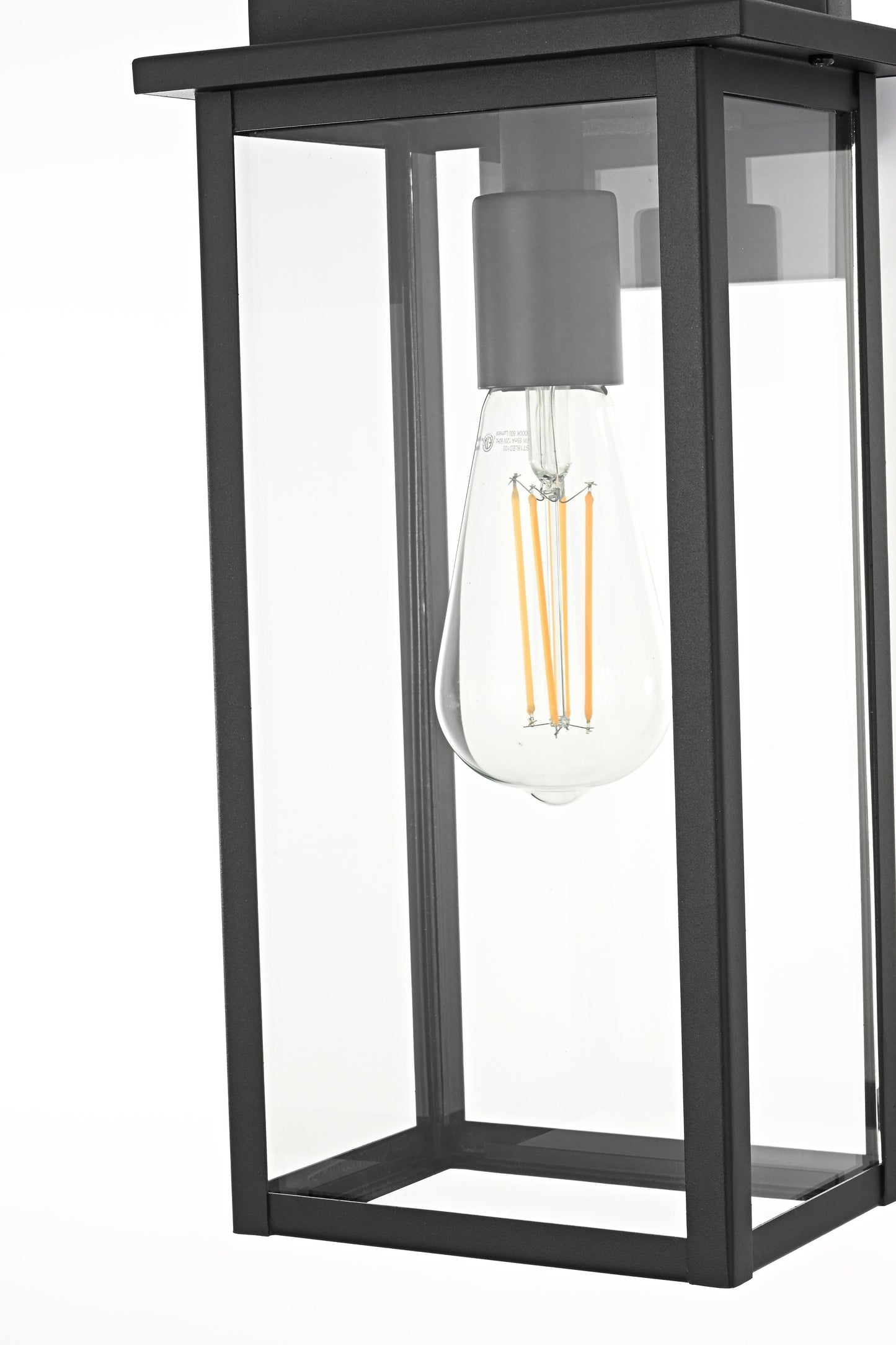 Kaysen 7 inch Outdoor Wall Sconce in Black