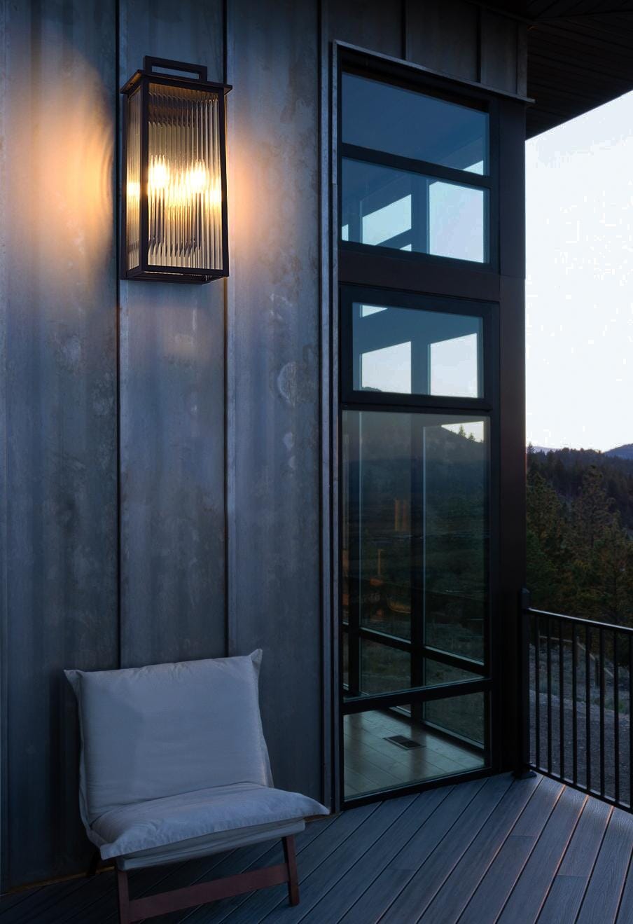 Kannon 8.5 inch Outdoor Wall Sconce in Black