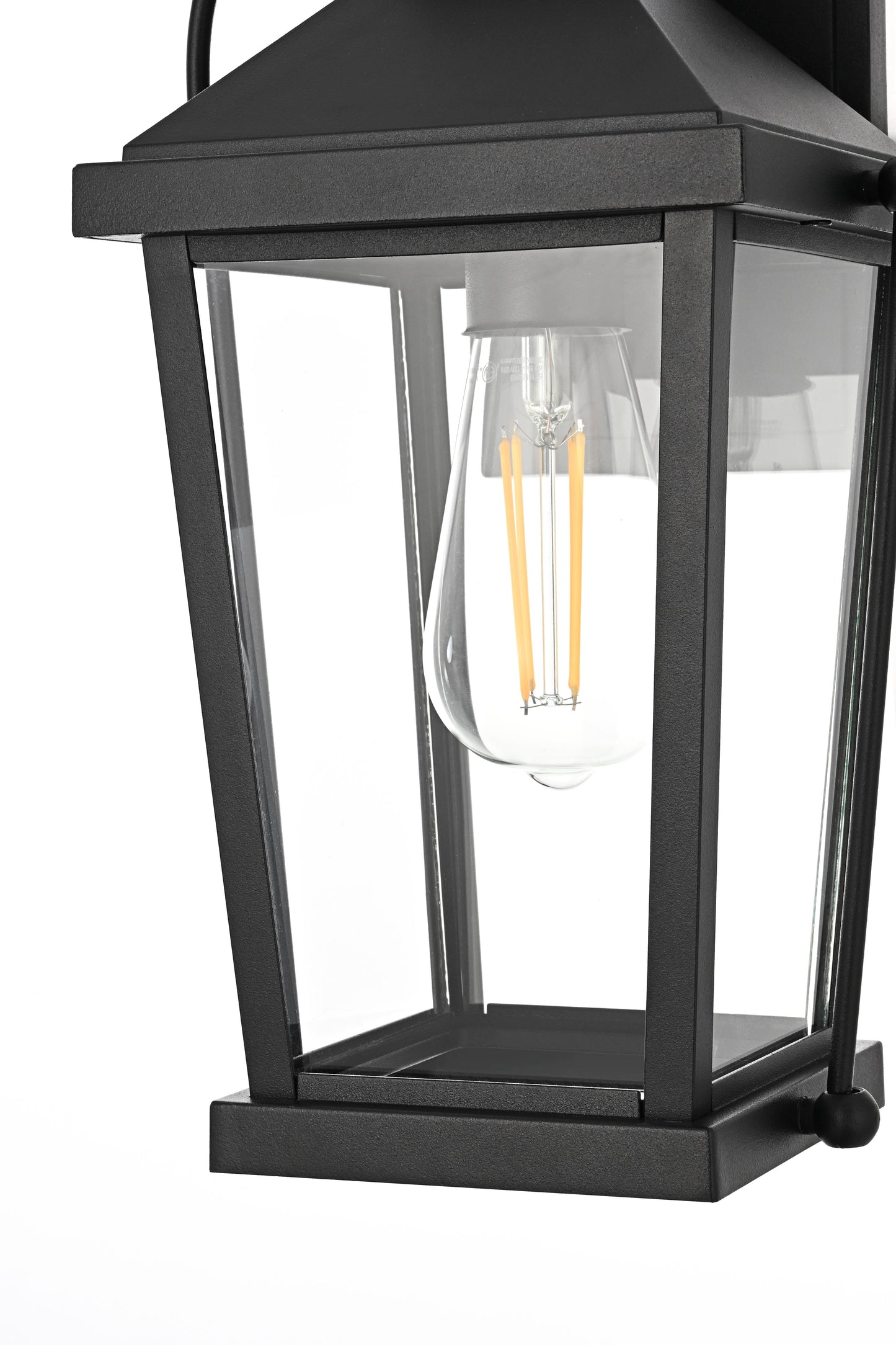 Luz 14 inch Outdoor Wall sconce in Black