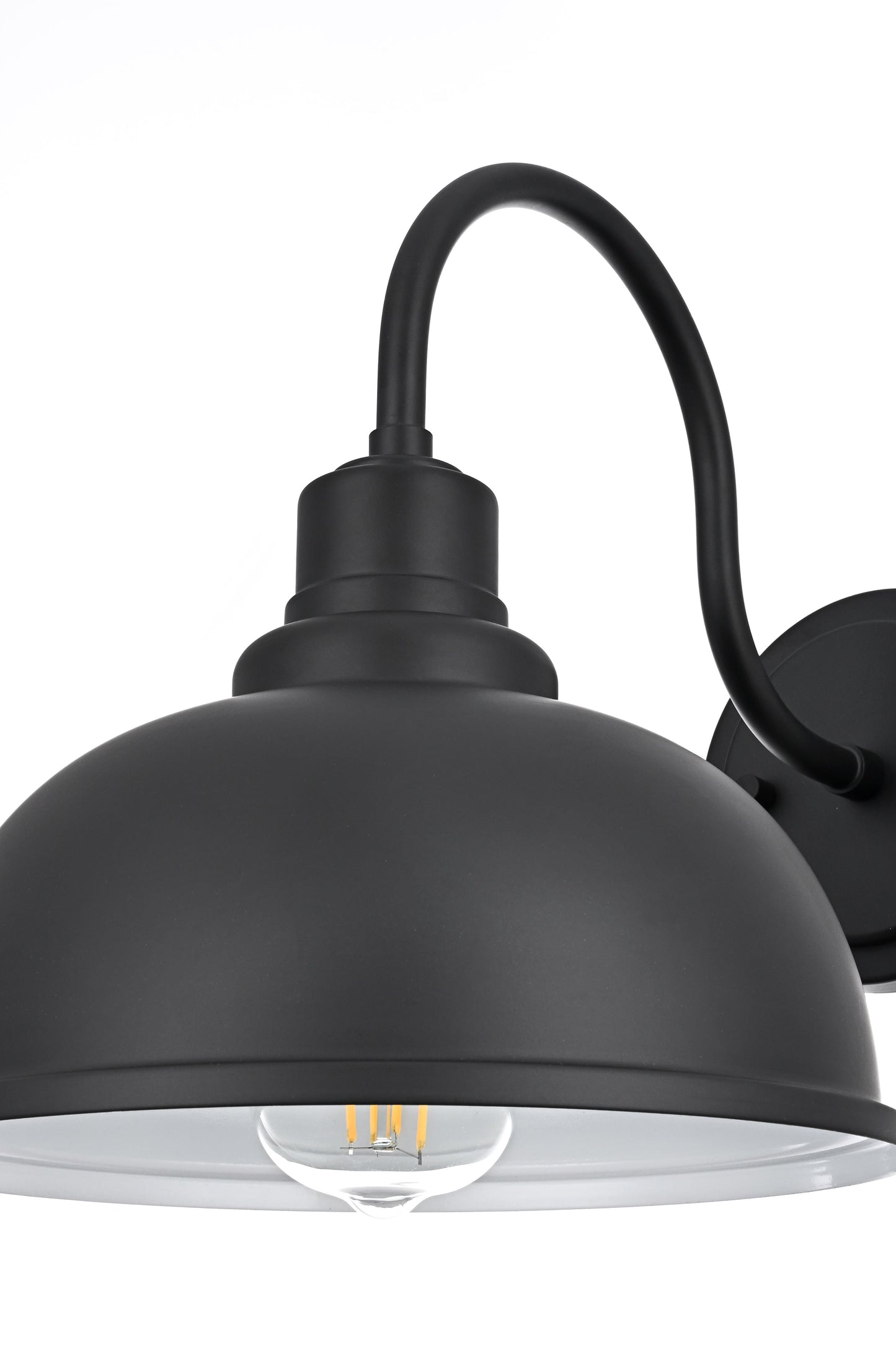 Aron 9.5 inch Outdoor Wall sconce in Black