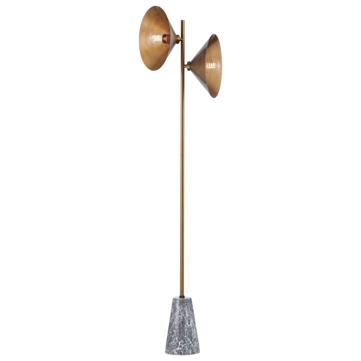 Bash Floor Lamp with PATINA BRASS Finish