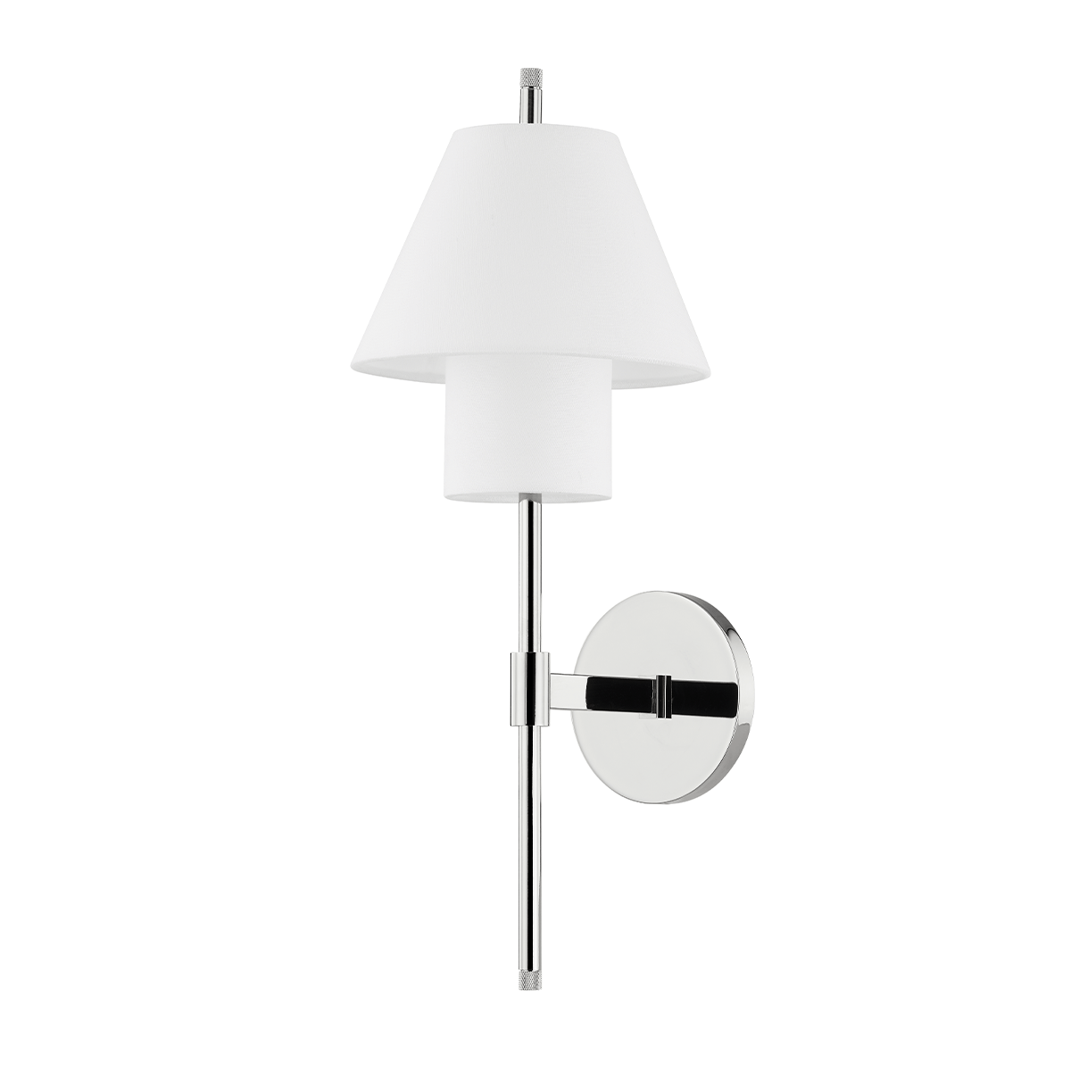 Glenmoore Wall Sconce with Polished Nickel Finish