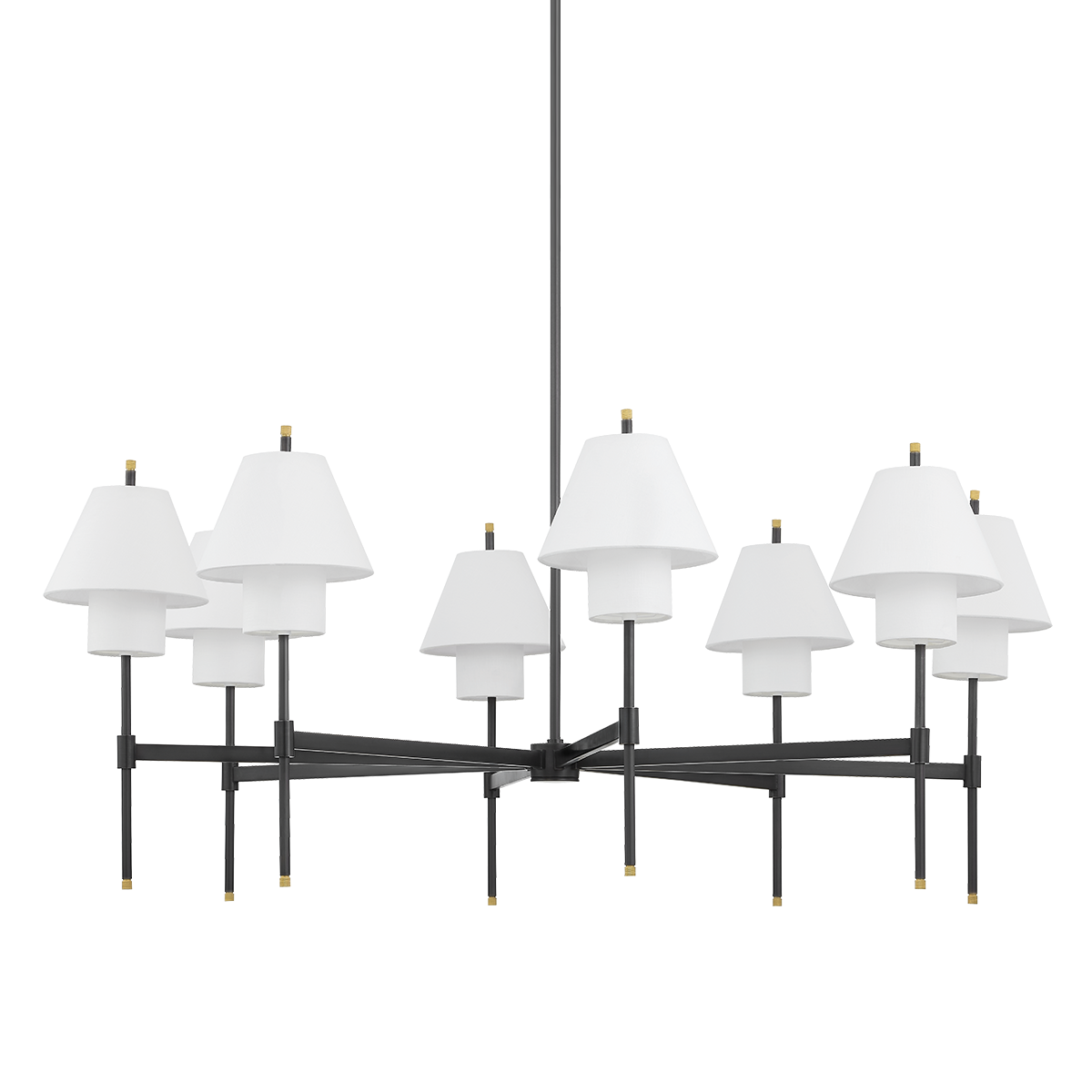 Glenmoore Chandelier with Aged Brass Finish