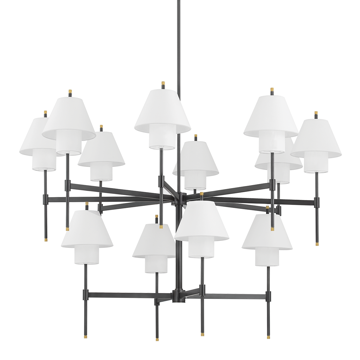Glenmoore Chandelier with Aged Brass Finish