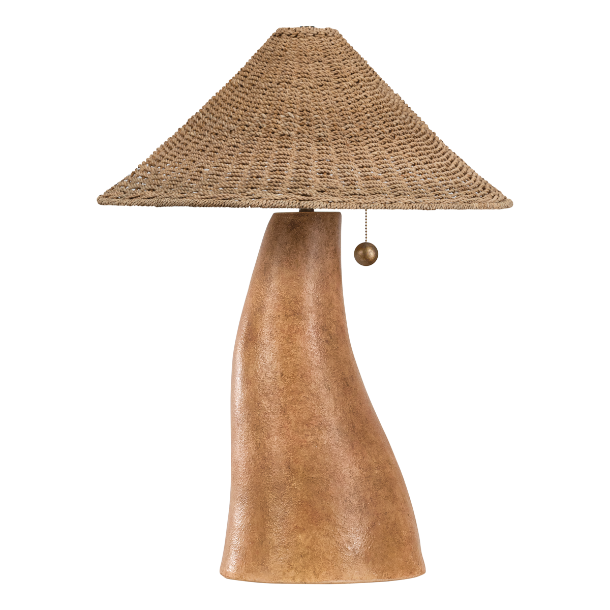 Seyla TABLE LAMP with Patina Brass/Ceramic Ancient Terracotta Finish