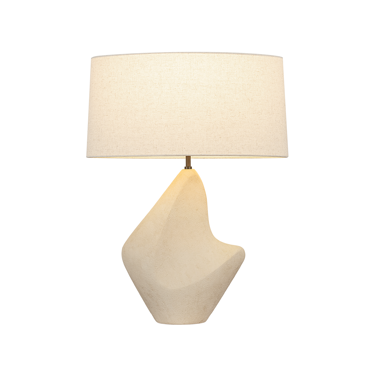 HUNTLY Table Lamp with BRONZE/CERAMIC IVORY BREAKSTONE Finish