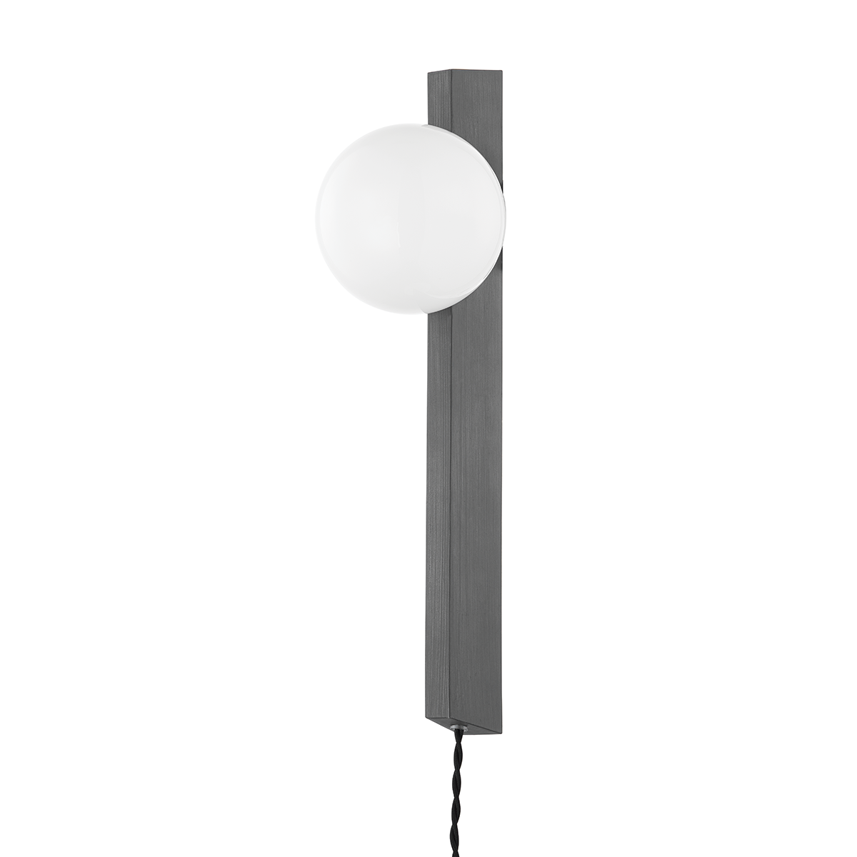 BRISBANE Plug-in Sconce with Graphite Finish