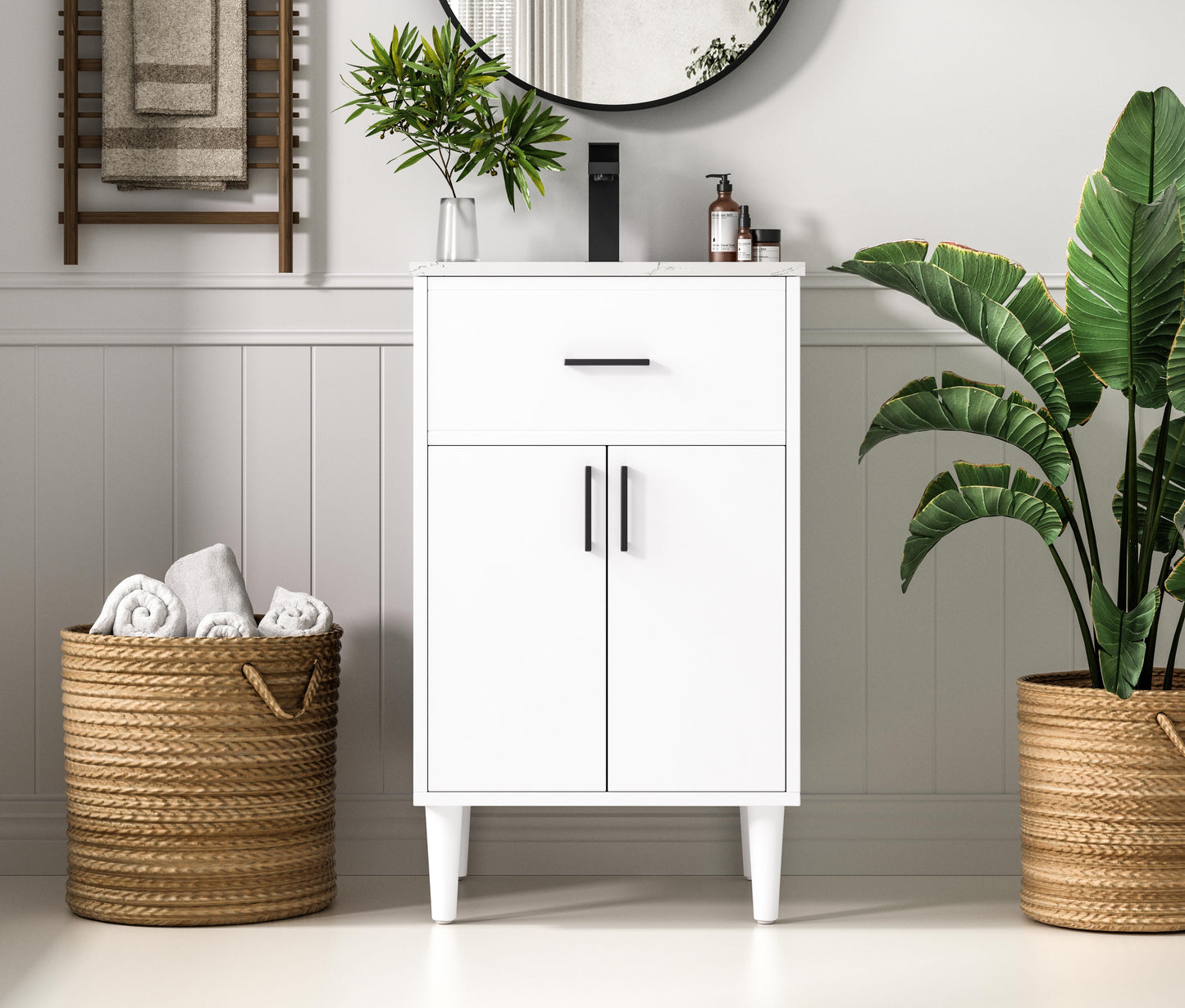 Chandler 20 inch Single Bathroom Vanity in White