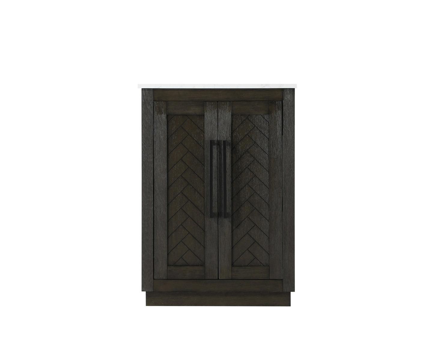 24 inch Single Bathroom Vanity in Chocolate Oak