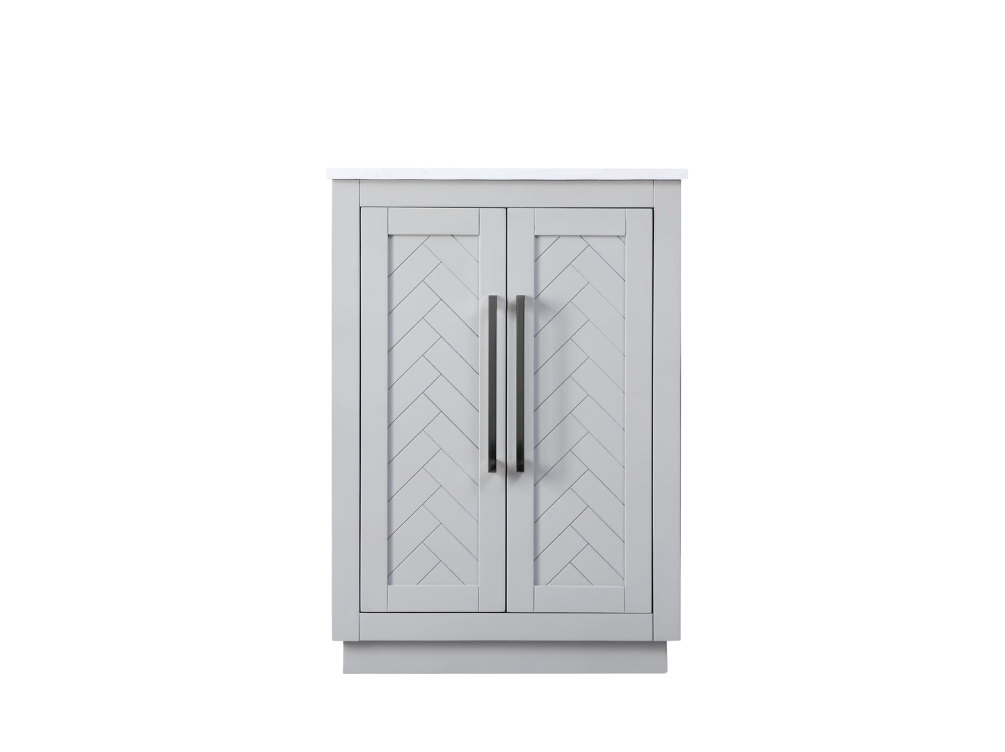 24 inch Single Bathroom Vanity in Grey