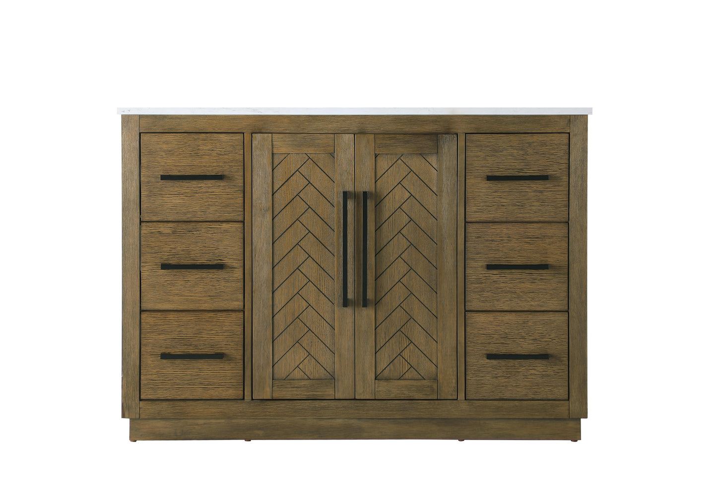 48 inch Single Bathroom Vanity in Hazel Oak
