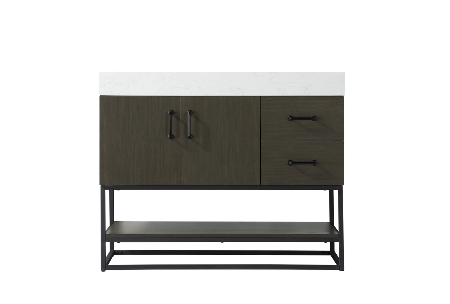 42 inch Single Bathroom Vanity in Mocha Brown