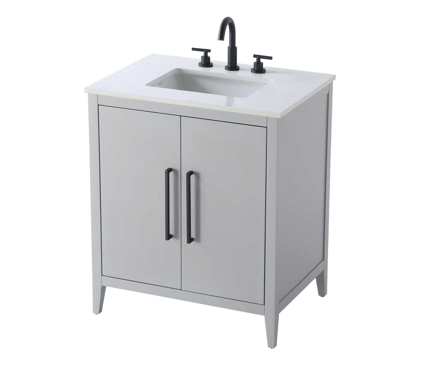 30 Inch Single Bathroom Vanity In Grey