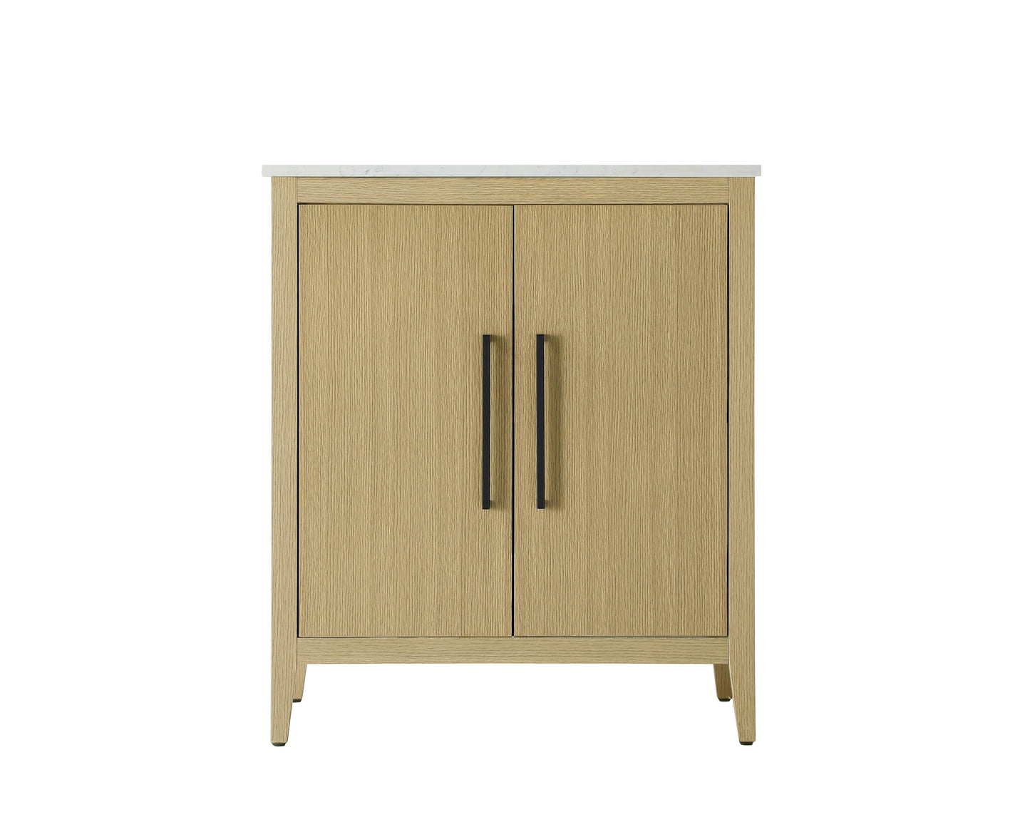 30 Inch Single Bathroom Vanity In Honey Brown