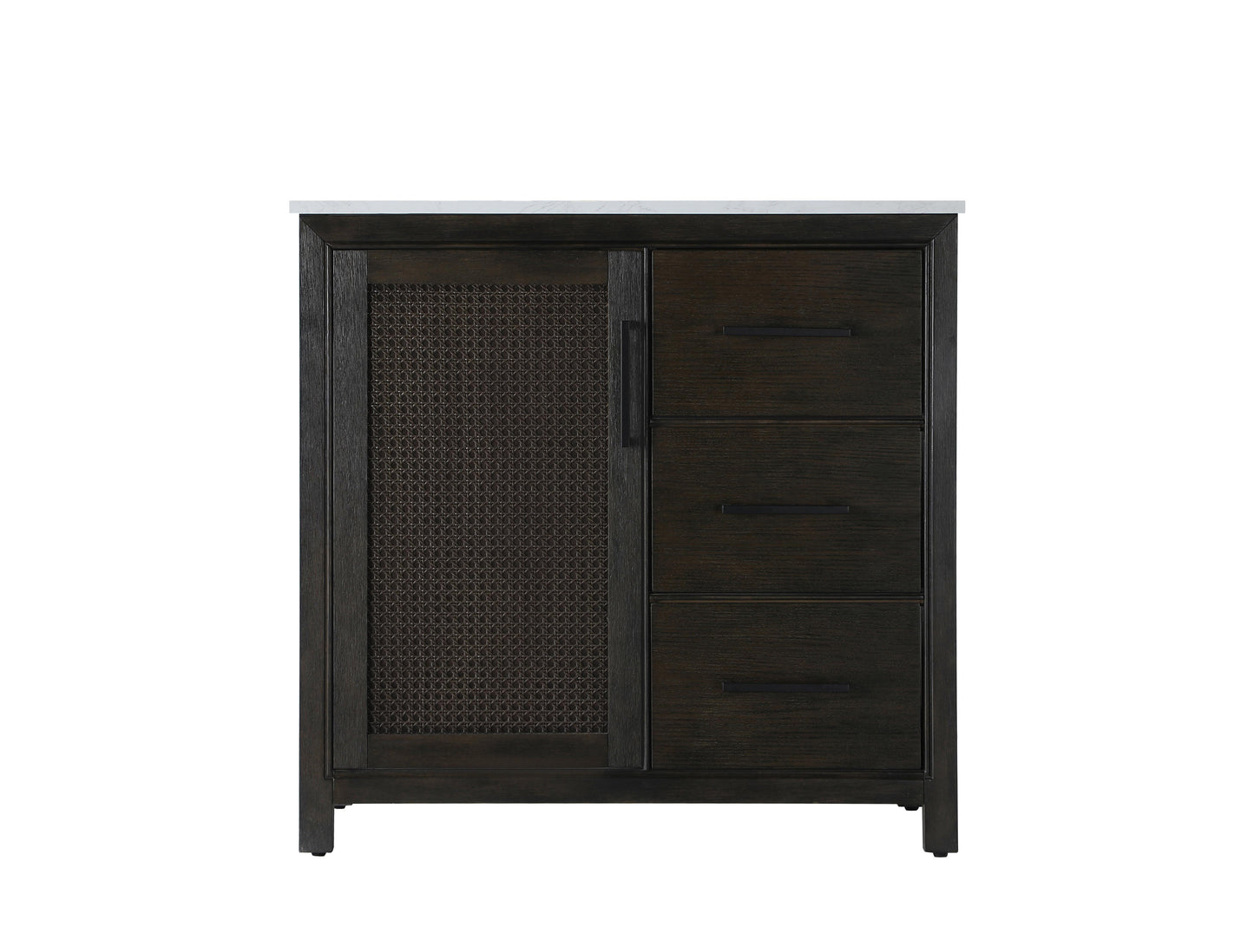 36 Inch Single Bathroom Vanity In Chocolate Oak