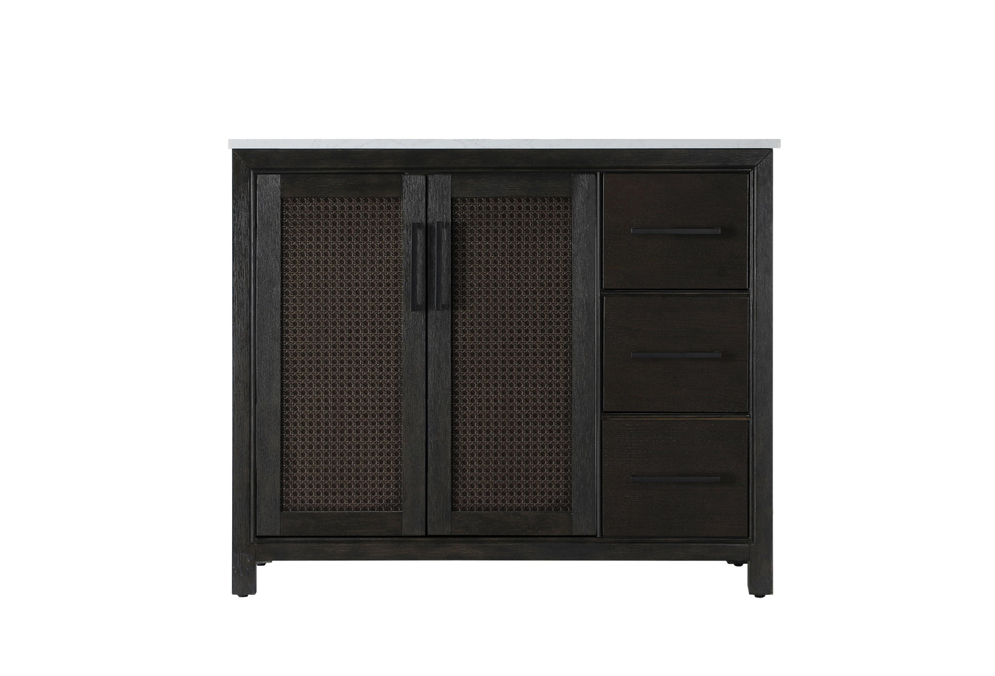 42 Inch Single Bathroom Vanity In Chocolate Oak