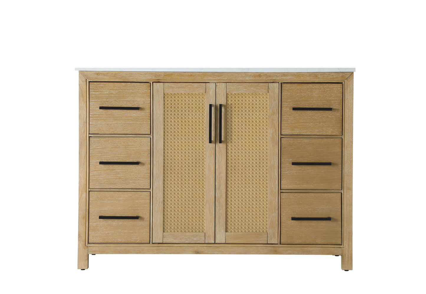 48 Inch Single Bathroom Vanity In Linen Oak