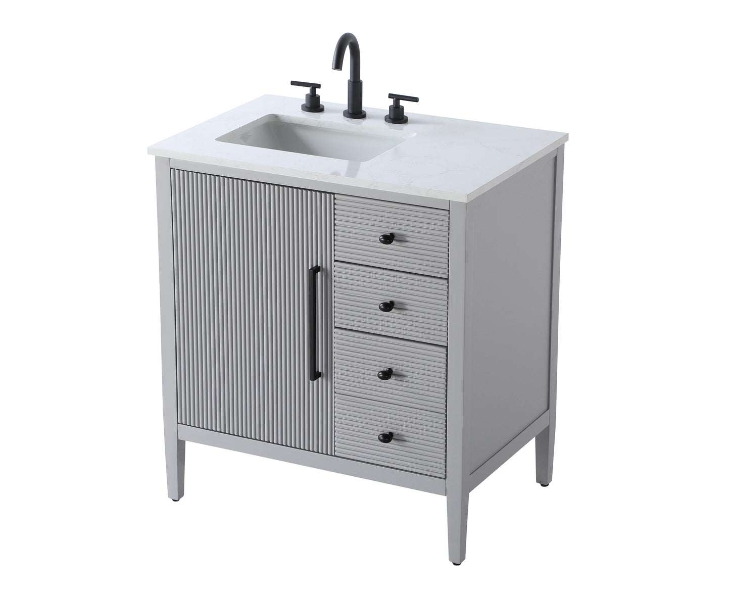 32 inch Single Bathroom Vanity in Grey