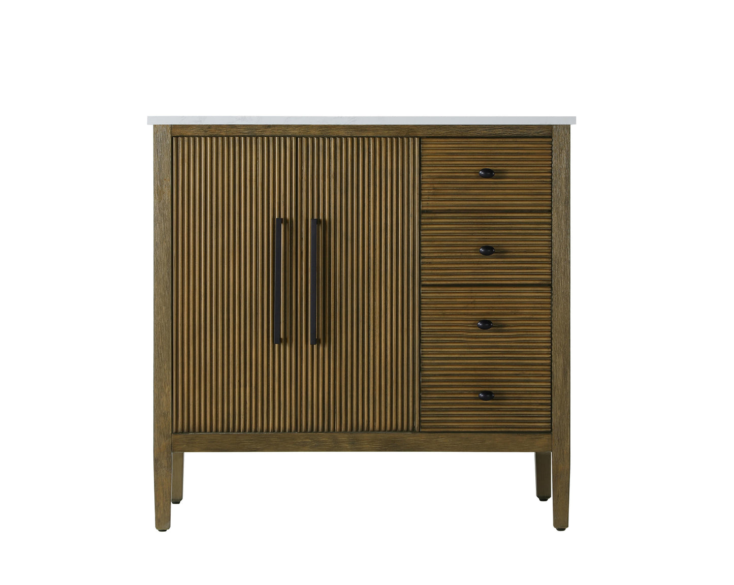 36 inch Single Bathroom Vanity in Hazel Oak