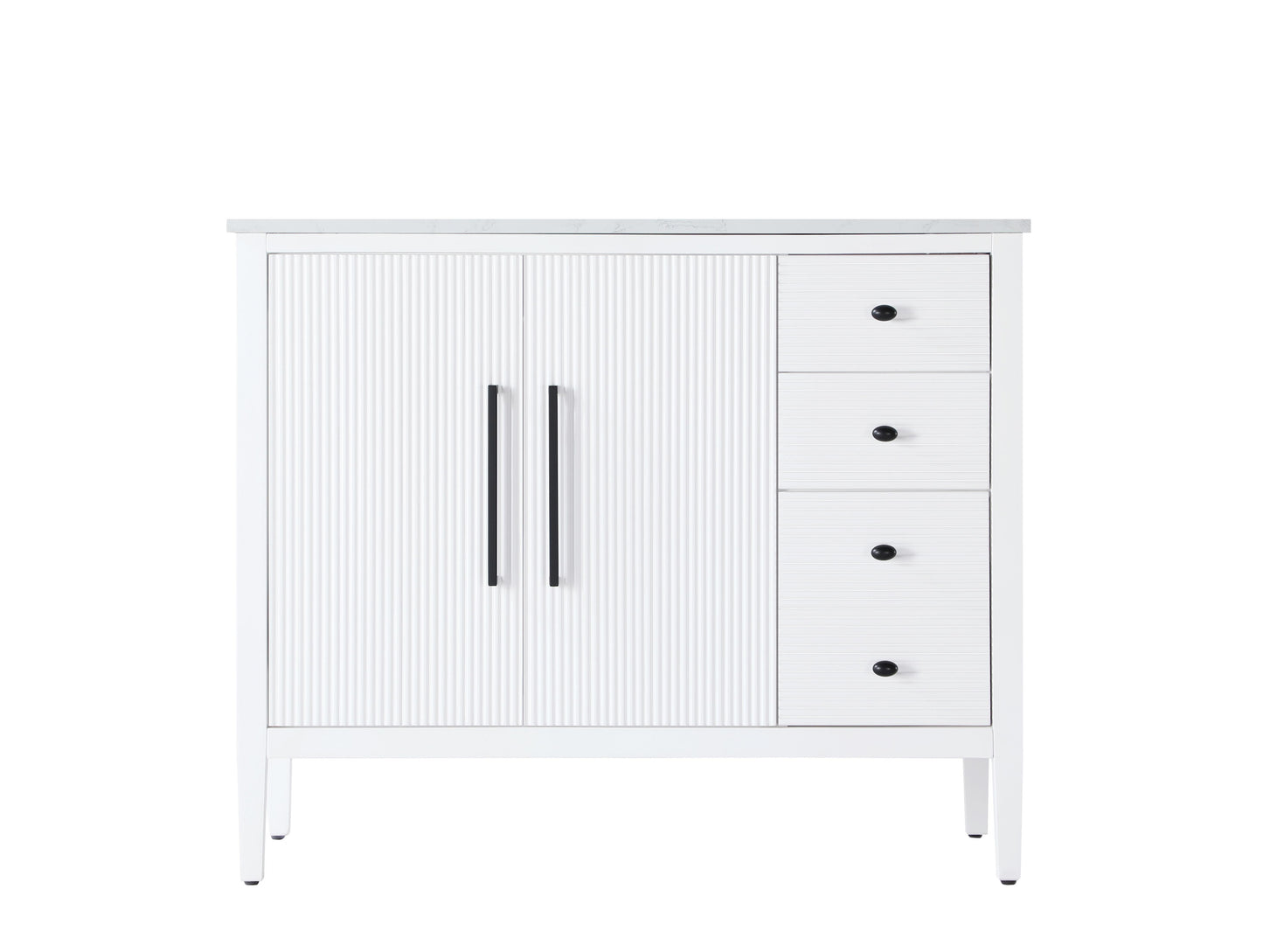 42 inch Single Bathroom Vanity in White