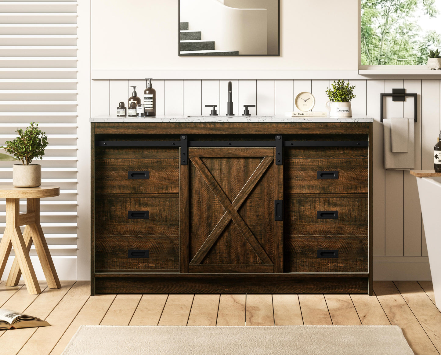 Austin 54 inch Single Bathroom Vanity in Expresso