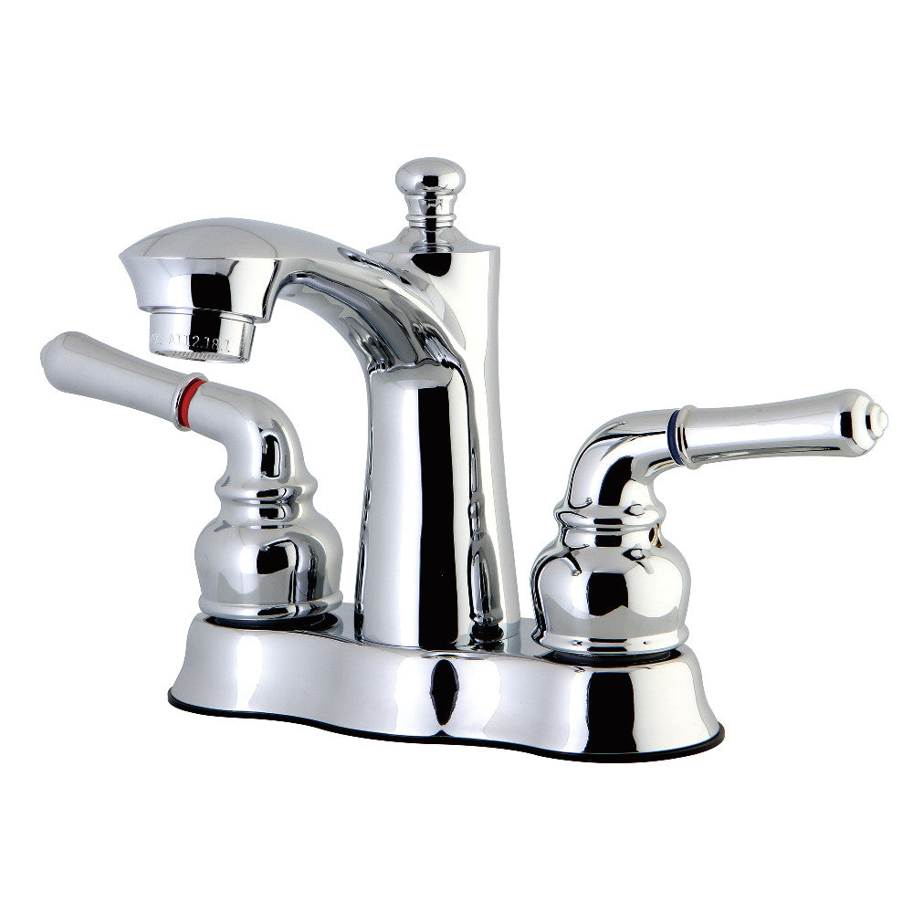 Naples 4 Inch Centerset Bathroom Faucet in Polished Chrome
