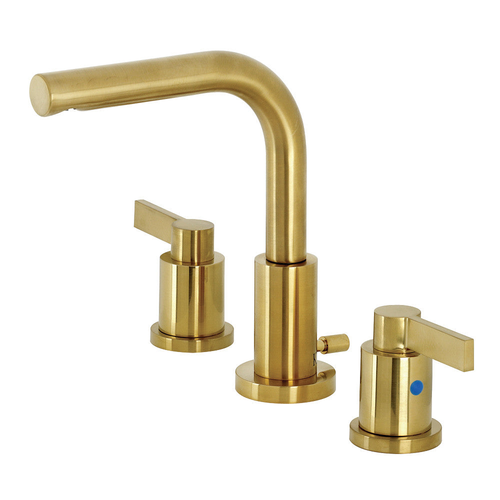 NuvoFusion Widespread Bathroom Faucet in Brushed Brass