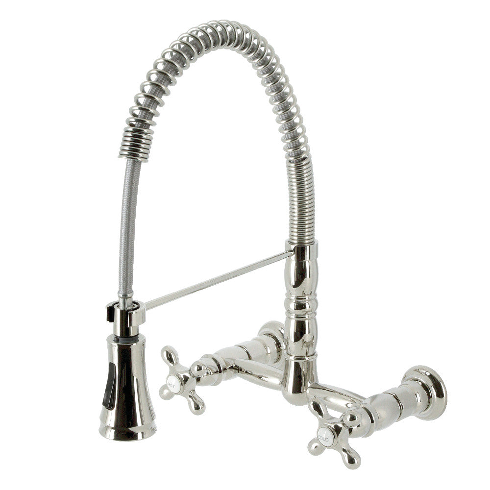 Heritage Pre-Rinse Kitchen Faucet in Polished Nickel