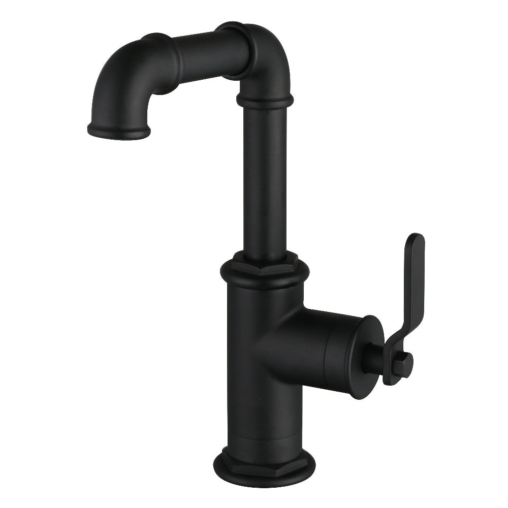 Whitaker Single-Hole Bathroom Faucet in Matte Black