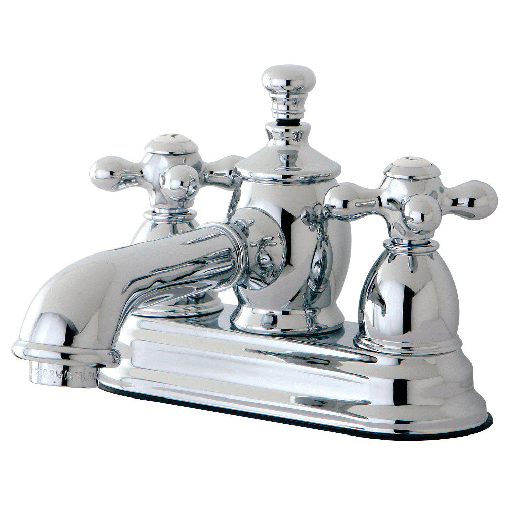 English Country 4 Inch Centerset Bathroom Faucet in Polished Chrome