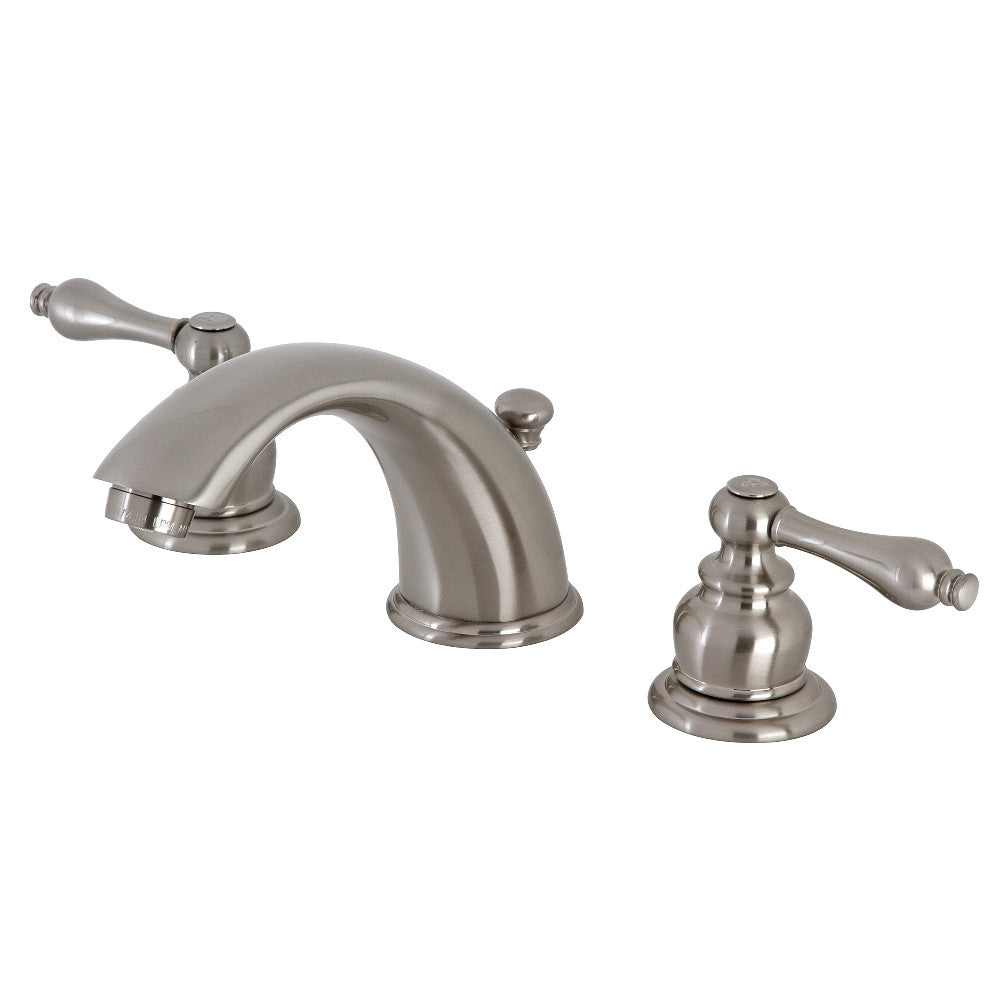 Victorian Widespread Bathroom Faucet in Brushed Nickel