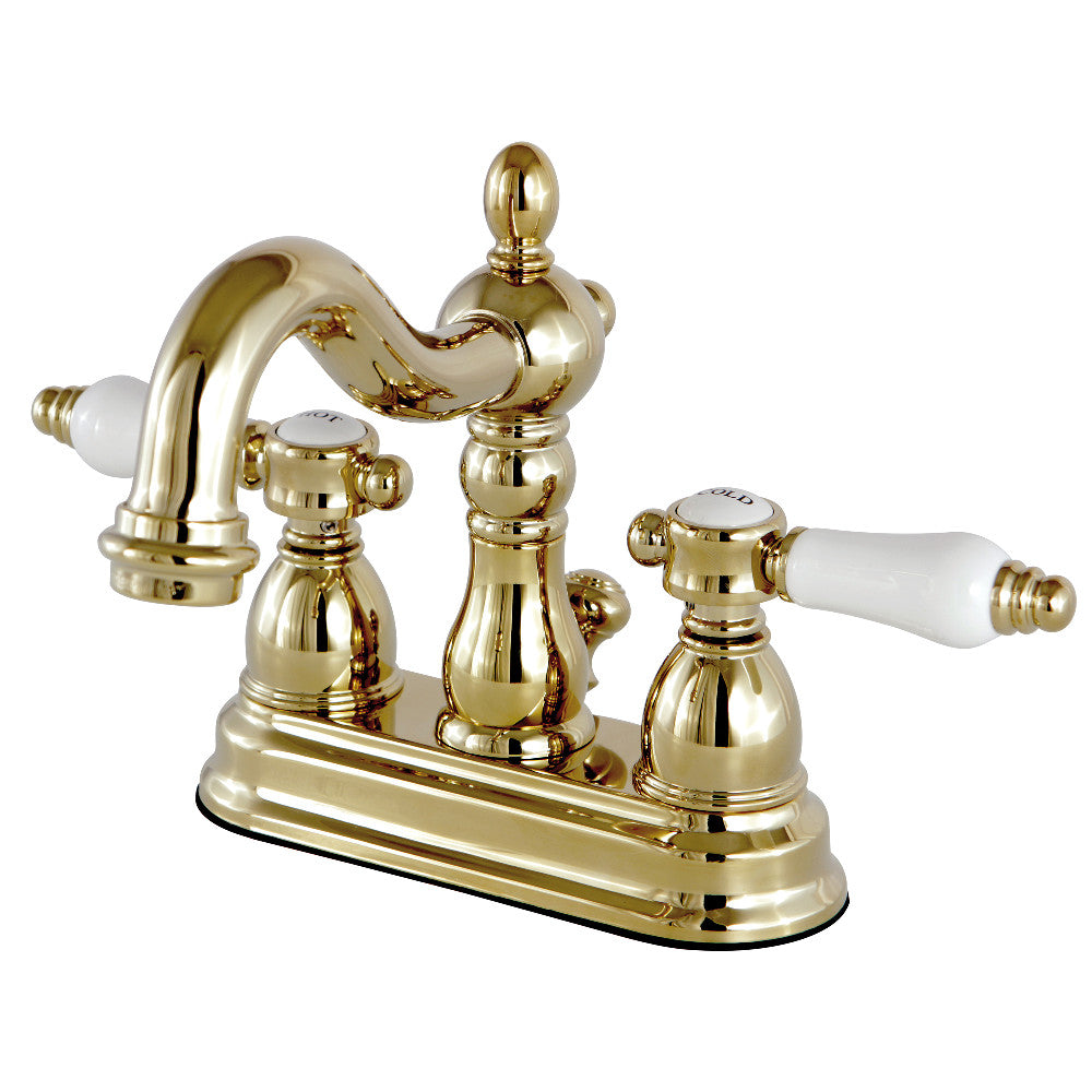 Bel-Air 4 Inch Centerset Bathroom Faucet in Polished Brass