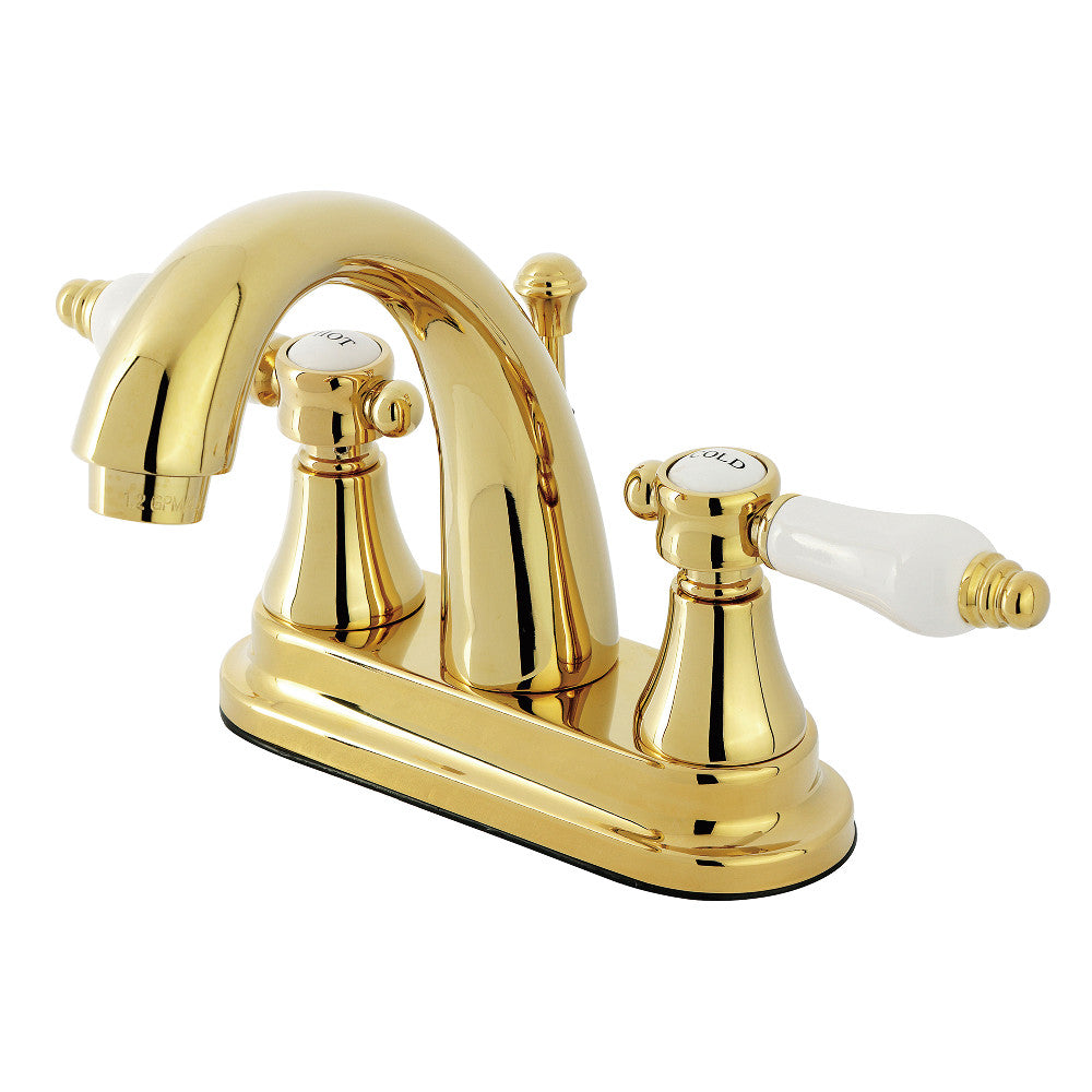 Bel-Air 4 Inch Centerset Bathroom Faucet in Polished Brass