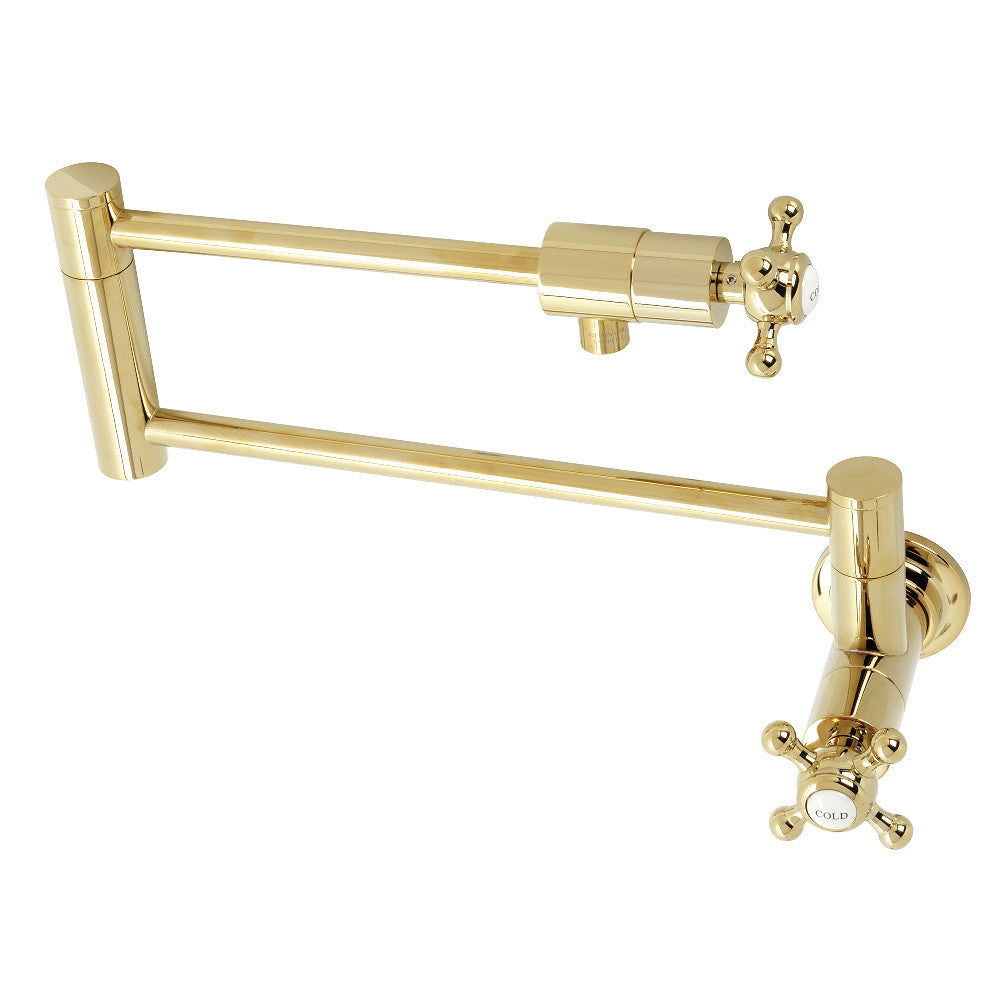 Metropolitan Pot Filler Faucet in Polished Brass