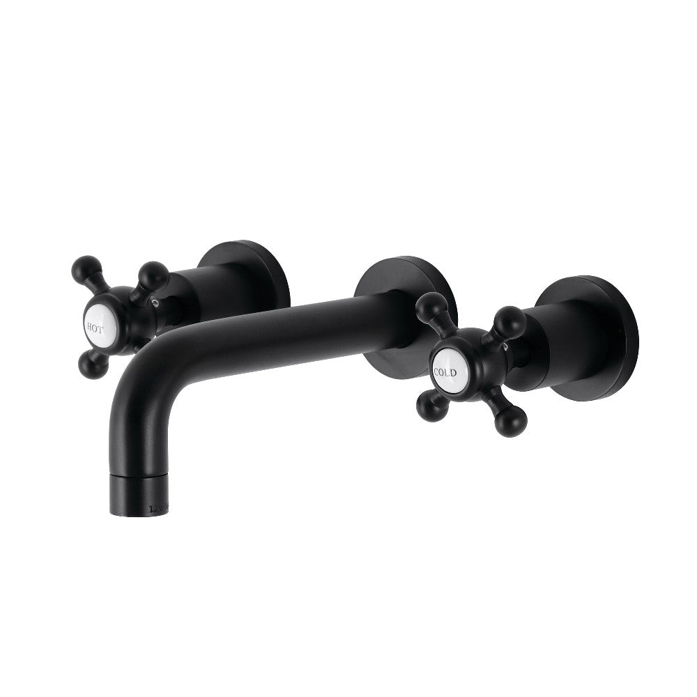 Metropolitan Wall-Mount Bathroom Faucet in Matte Black